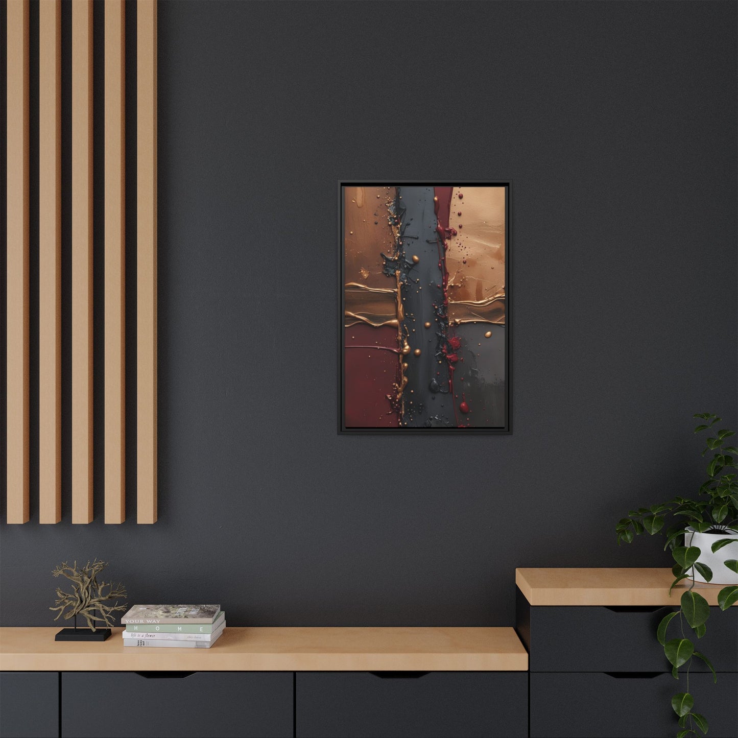 Matte Canvas, Framed (Multi-color)