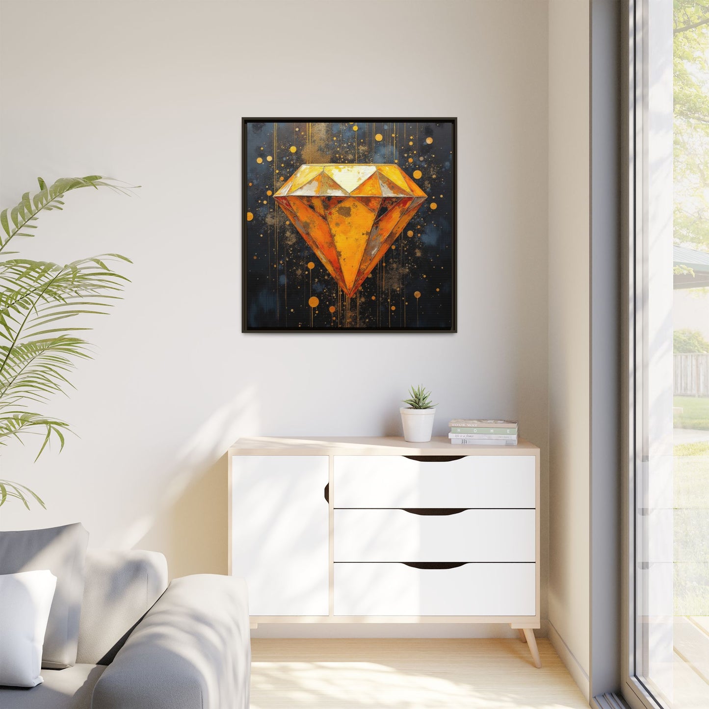 Matte Canvas, Framed (Multi-color)