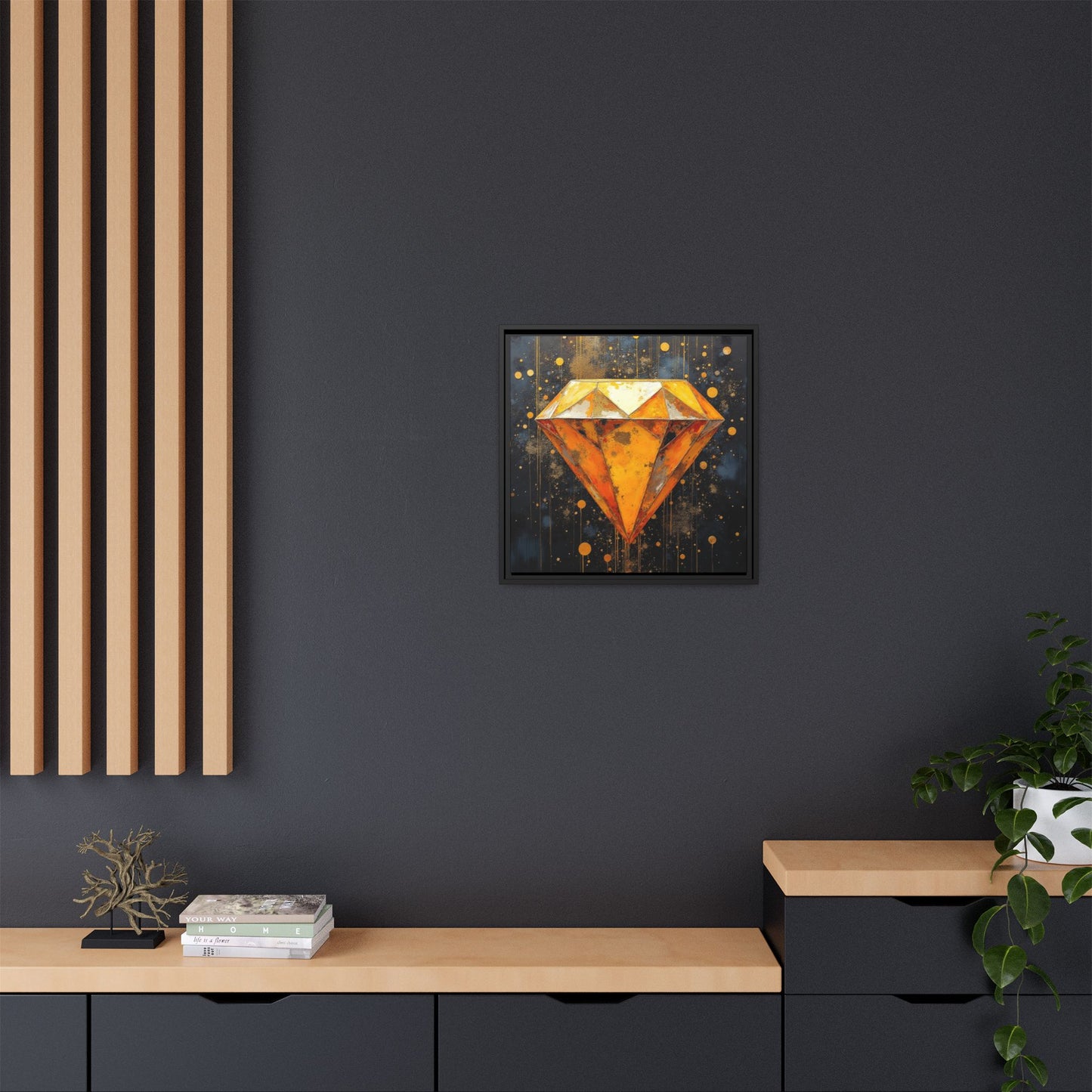 Matte Canvas, Framed (Multi-color)