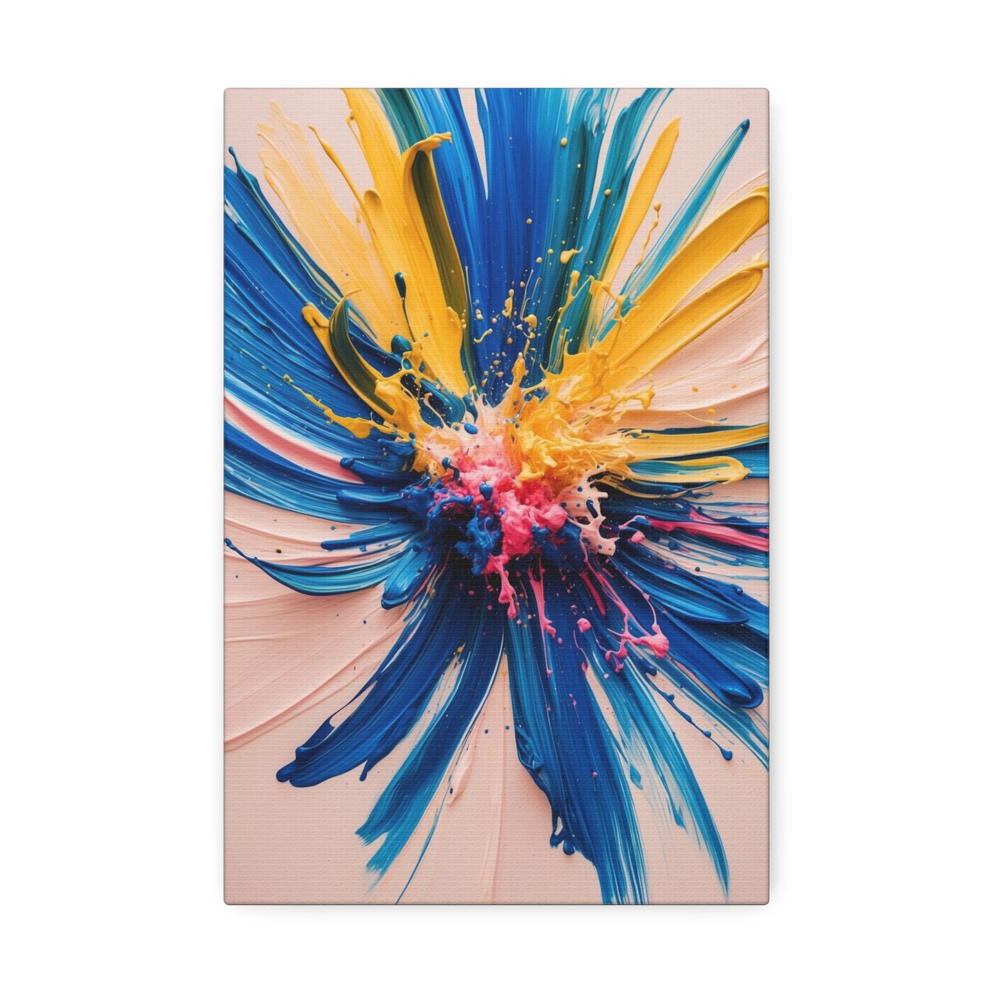 Vibrant Abstract Canvas Art - Color Explosion Wall Decor