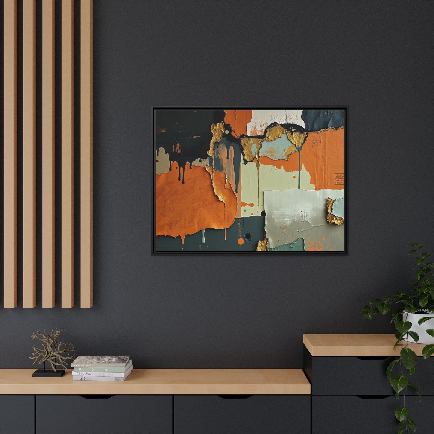 Matte Canvas, Framed (Multi-color)