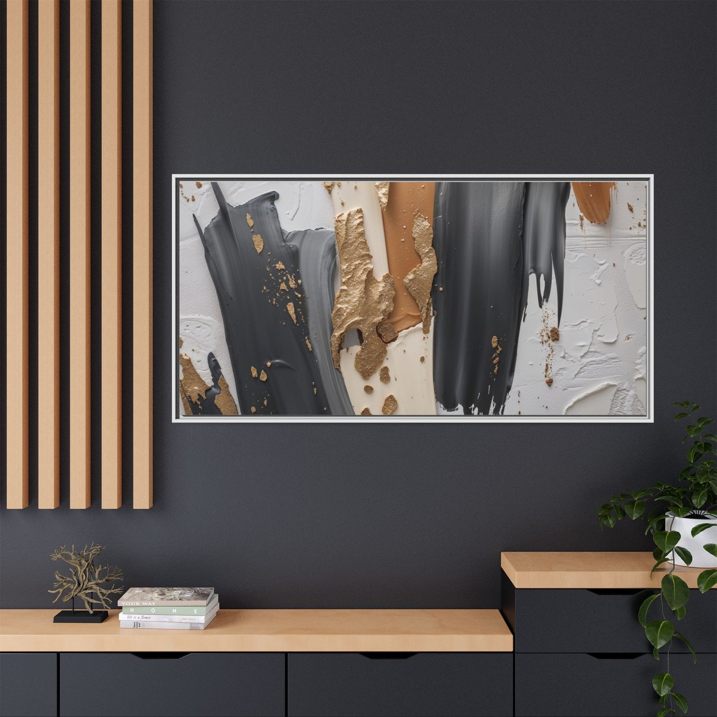 Matte Canvas, Framed (Multi-color)