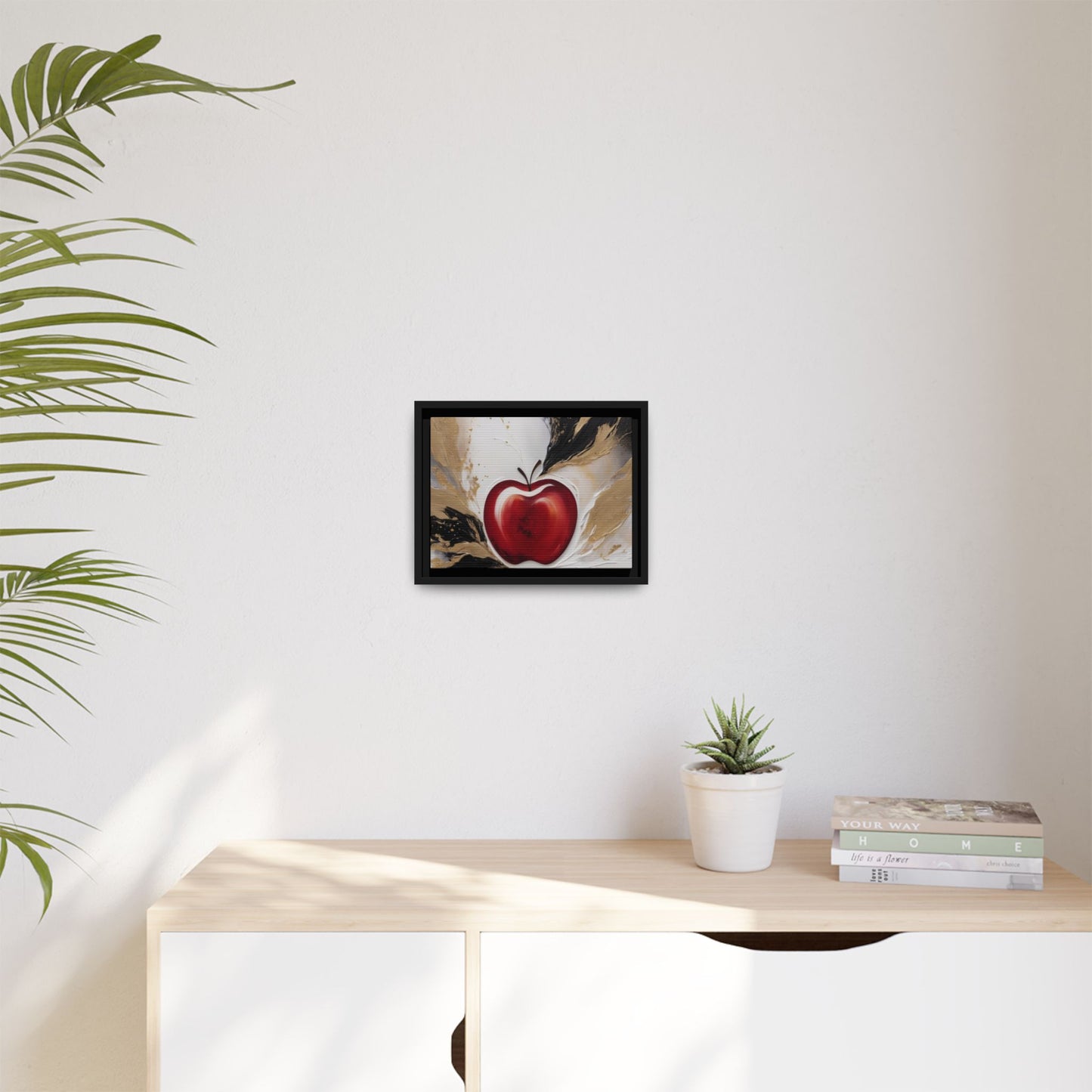 Elegant Apple Canvas Art Print - Framed Wall Decor