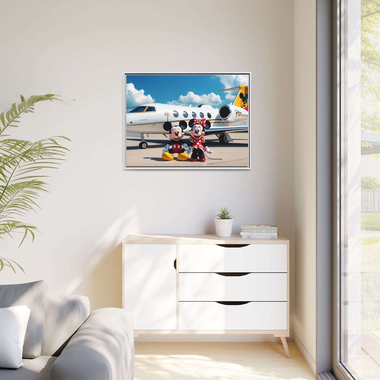 Mickey & Minnie Jetsetter Canvas Art