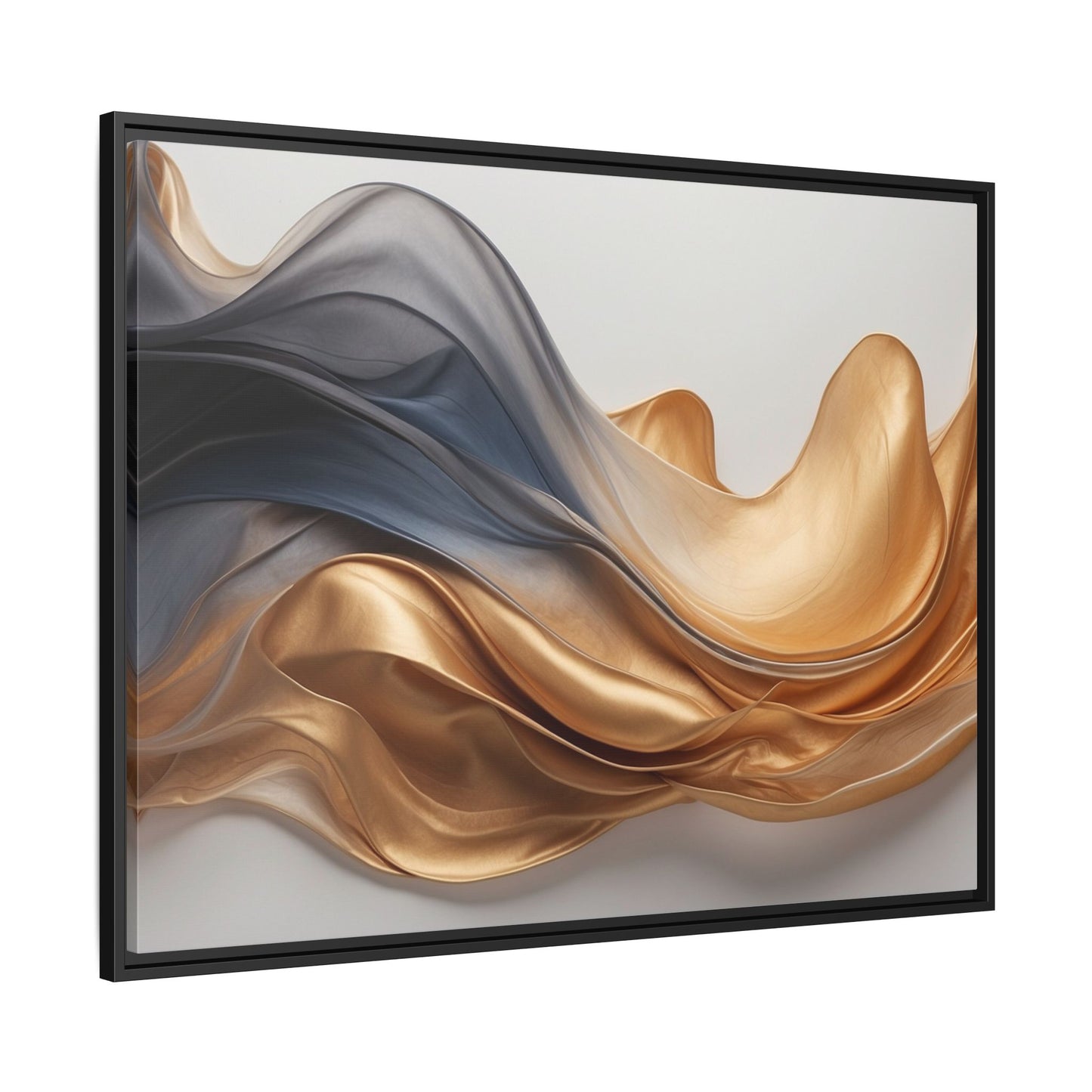 Abstract Matte Canvas Art Print - Framed Multi-color Wall Decor