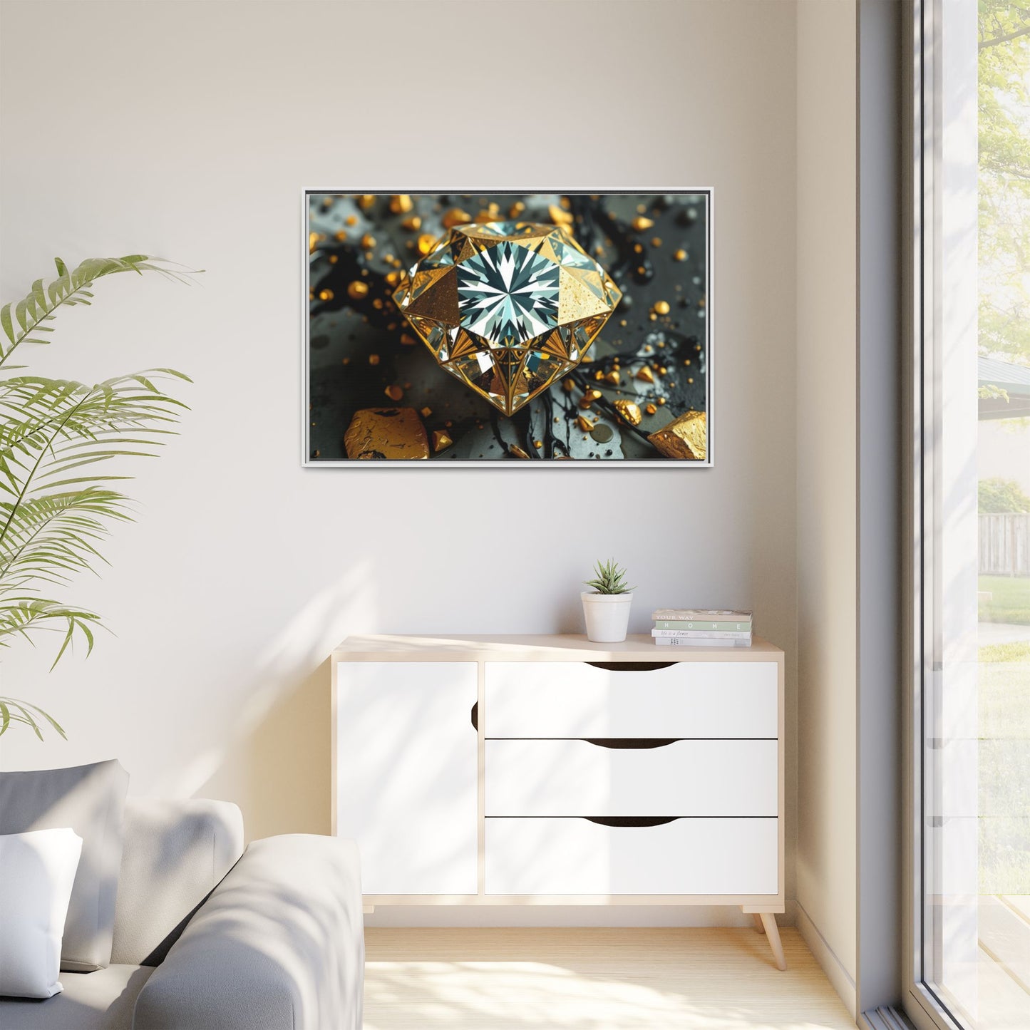 Matte Canvas, Framed (Multi-color)