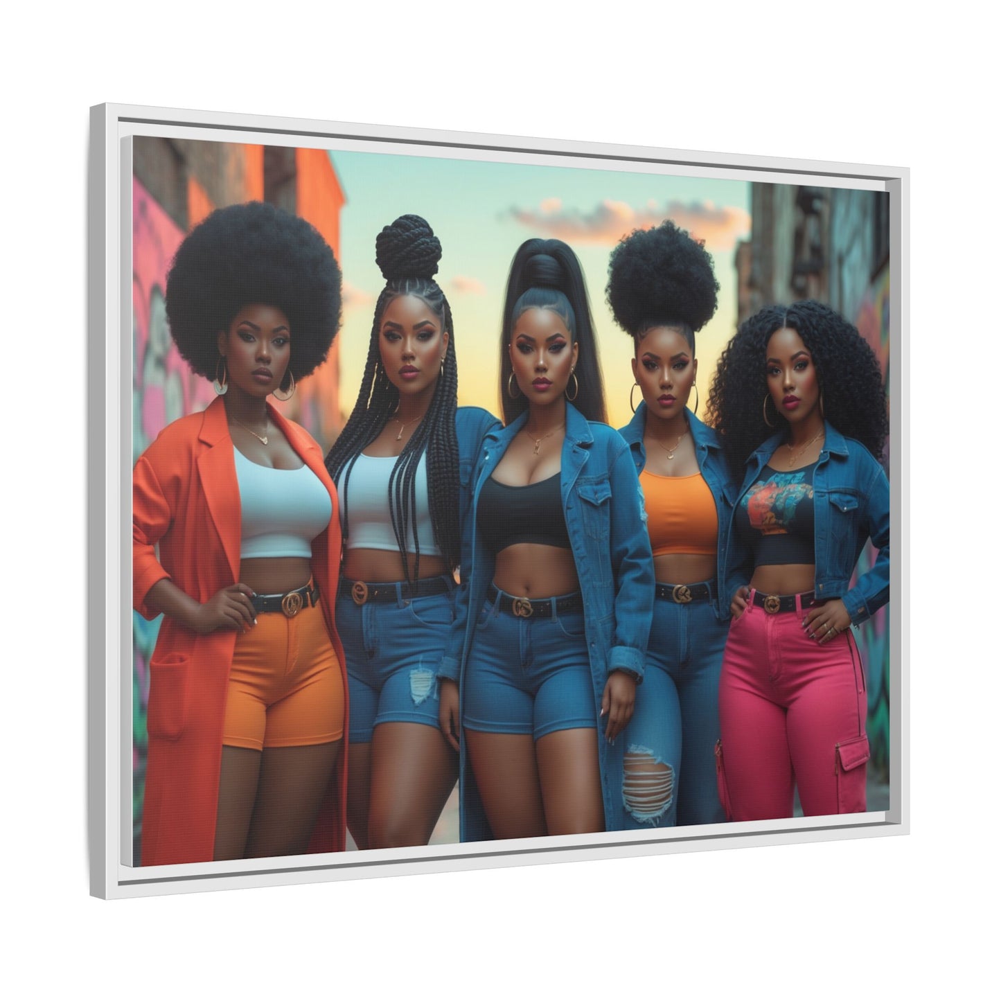 Matte Canvas, Framed (Multi-color)