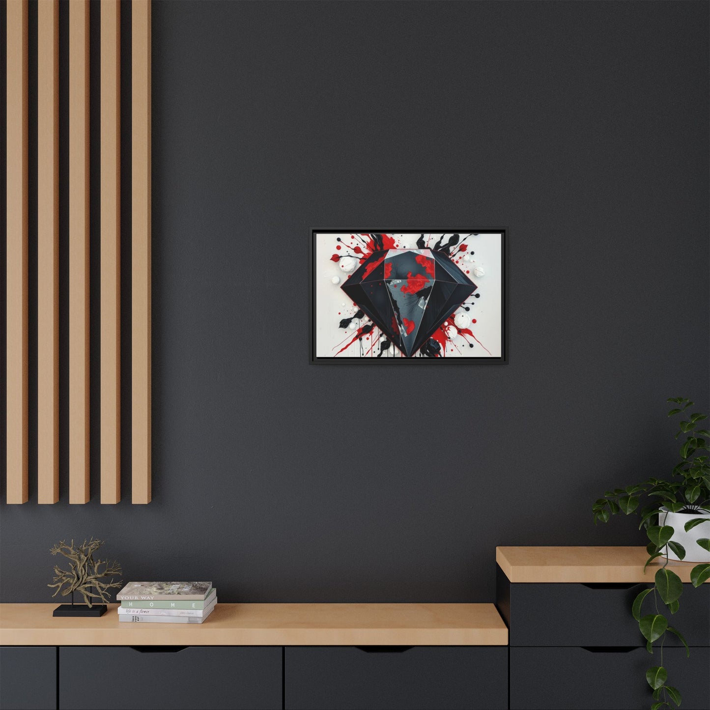 Matte Canvas, Framed (Multi-color)