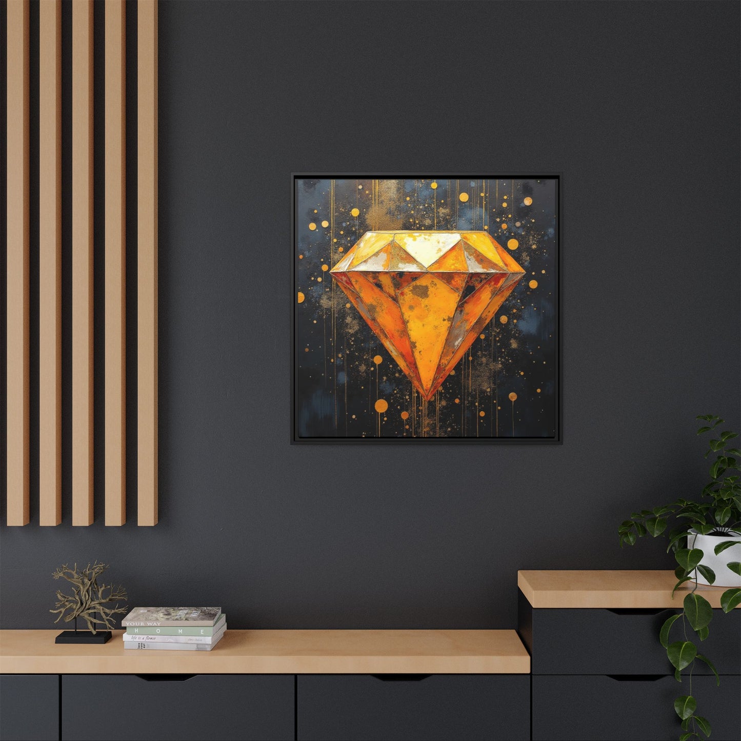 Matte Canvas, Framed (Multi-color)