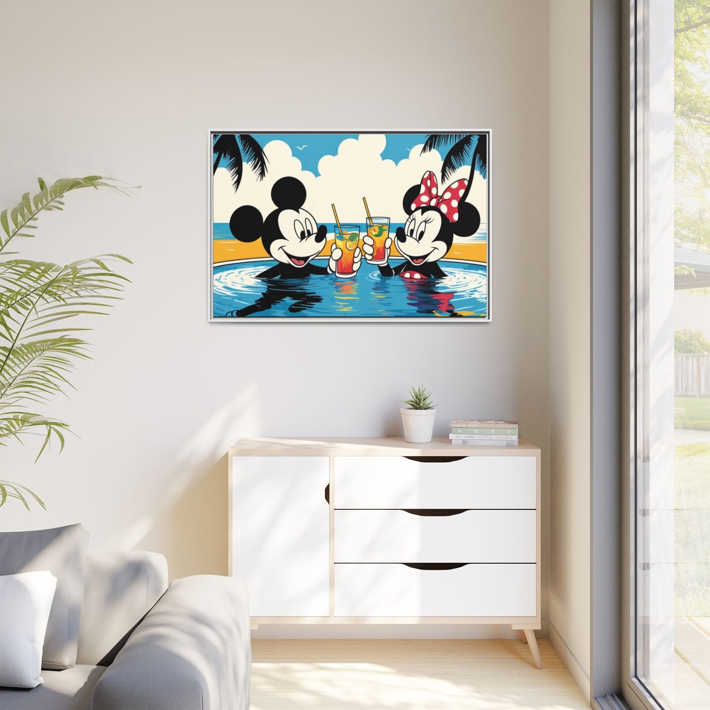 Matte Canvas, Framed (Multi-color)