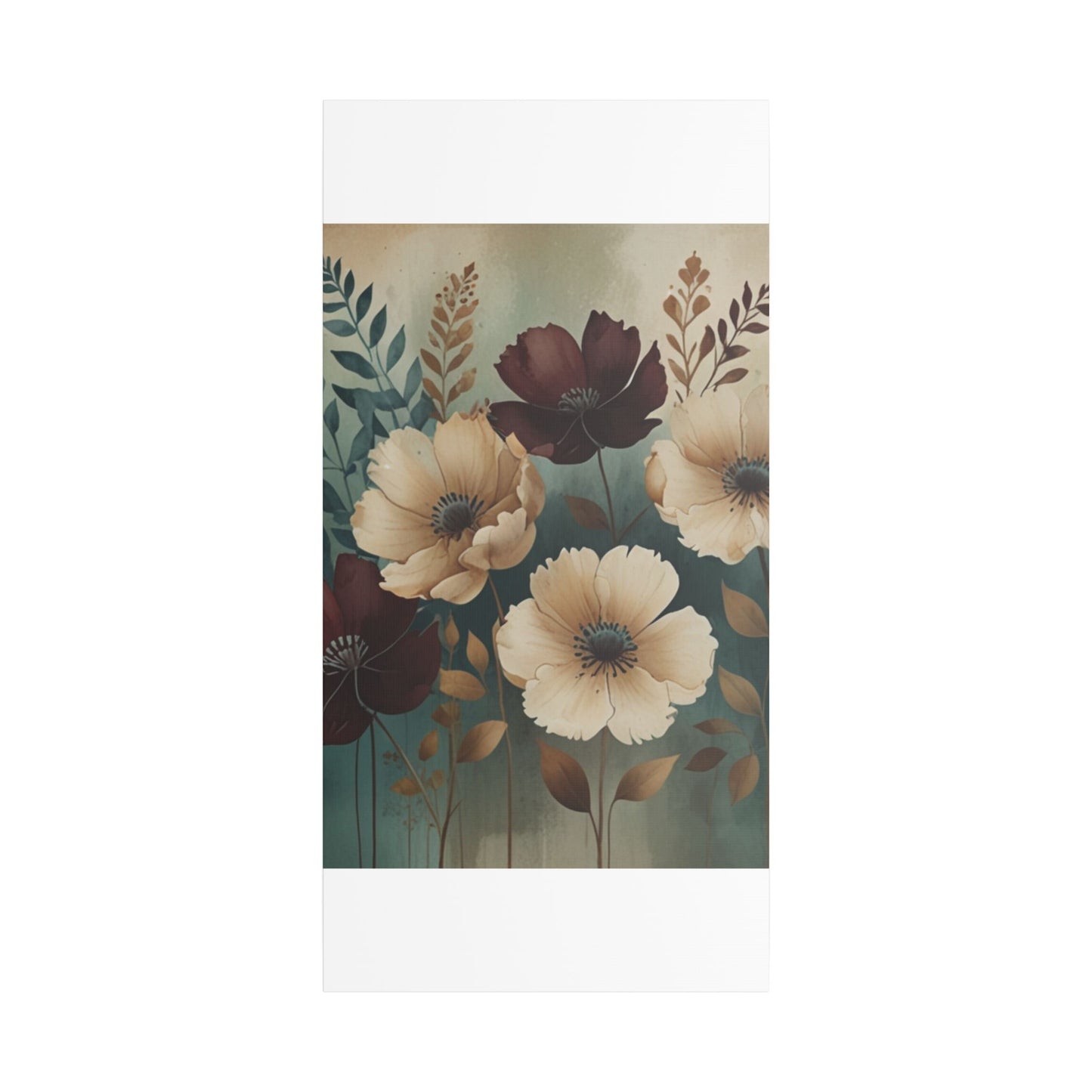 Floral Satin Canvas Art | Nature-Inspired Wall Décor