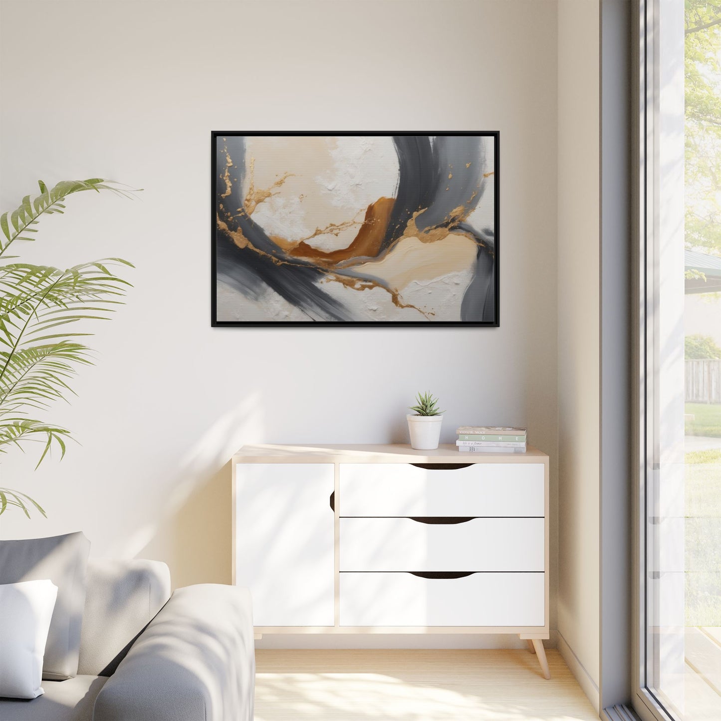Matte Canvas, Framed (Multi-color)