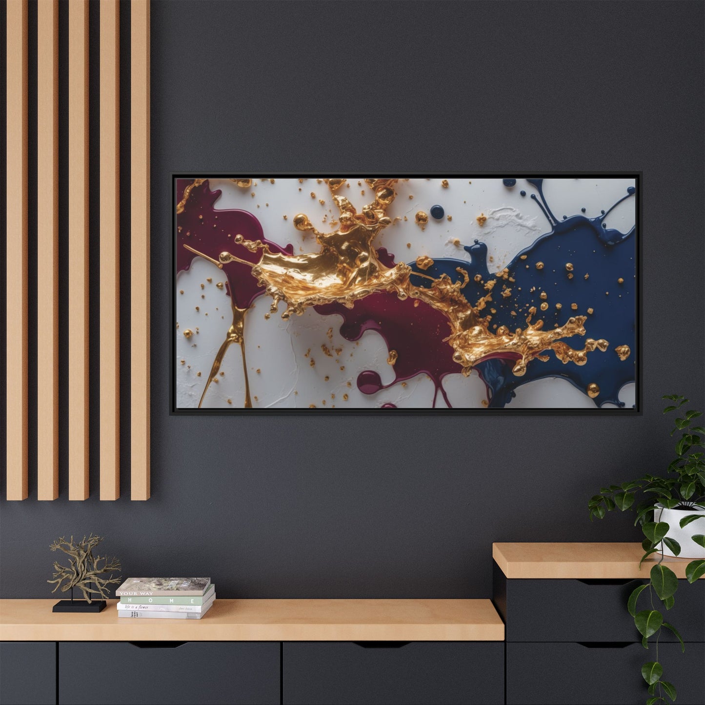 Matte Canvas, Framed (Multi-color)
