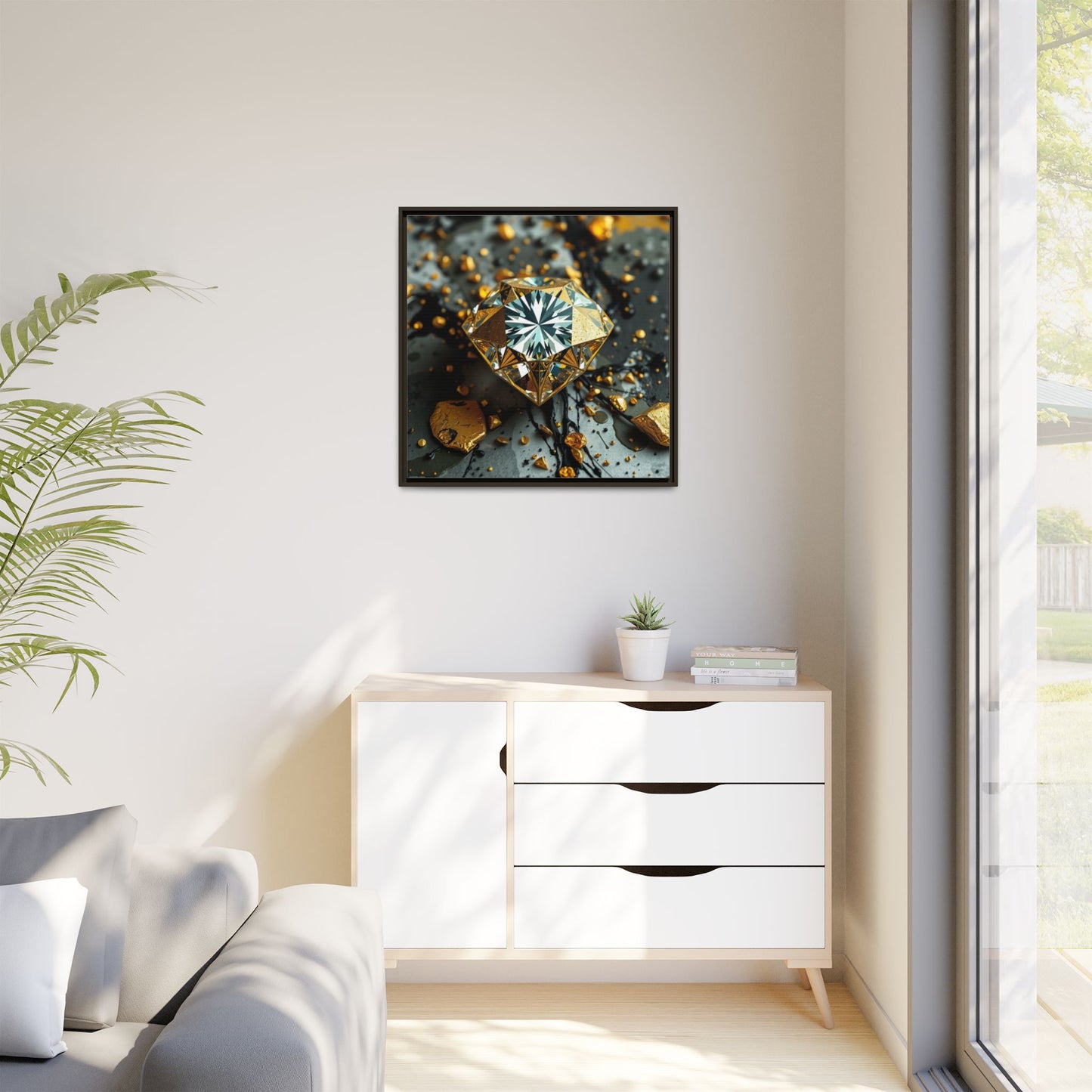 Matte Canvas, Framed (Multi-color)