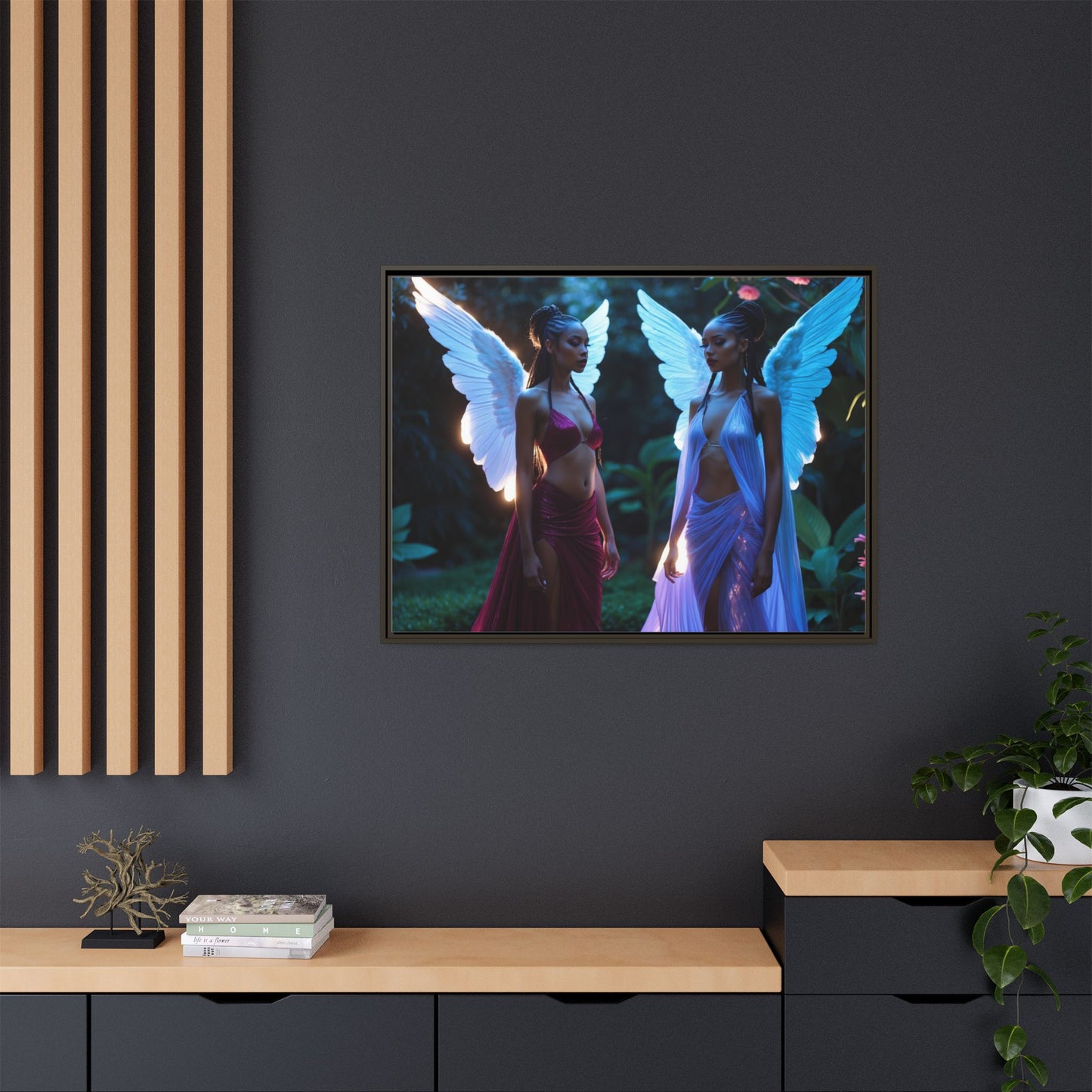 Matte Canvas, Framed (Multi-color)