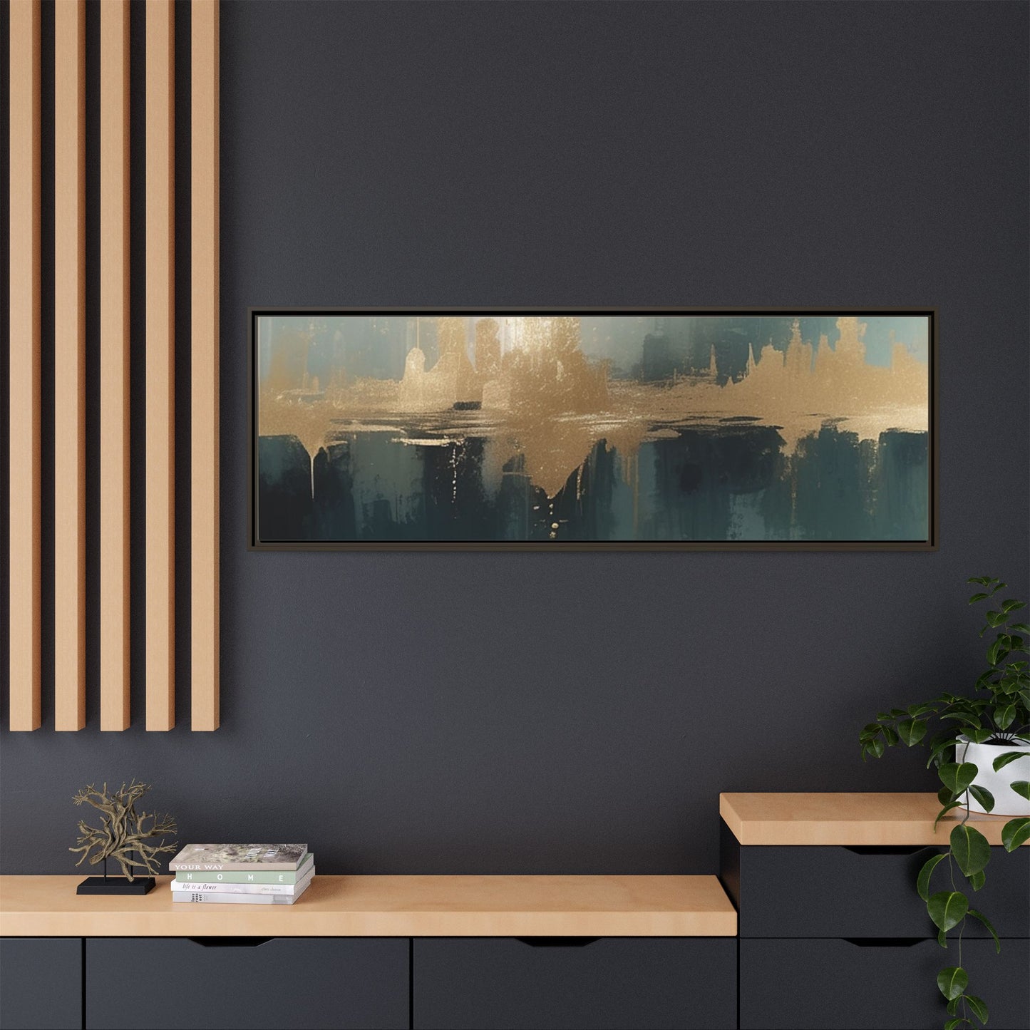 Matte Canvas, Framed (Multi-color)