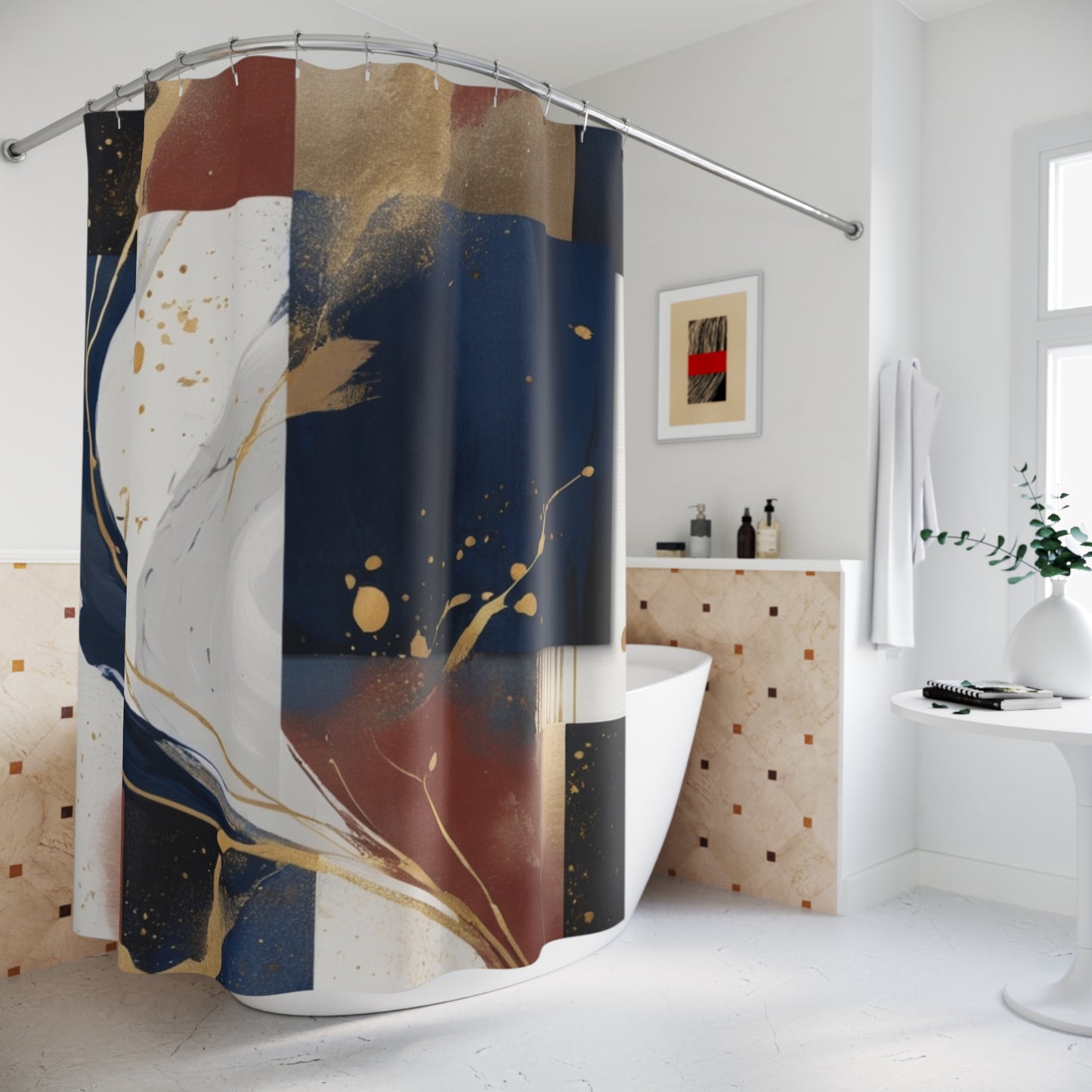 Celestial Currents-Shower Curtain