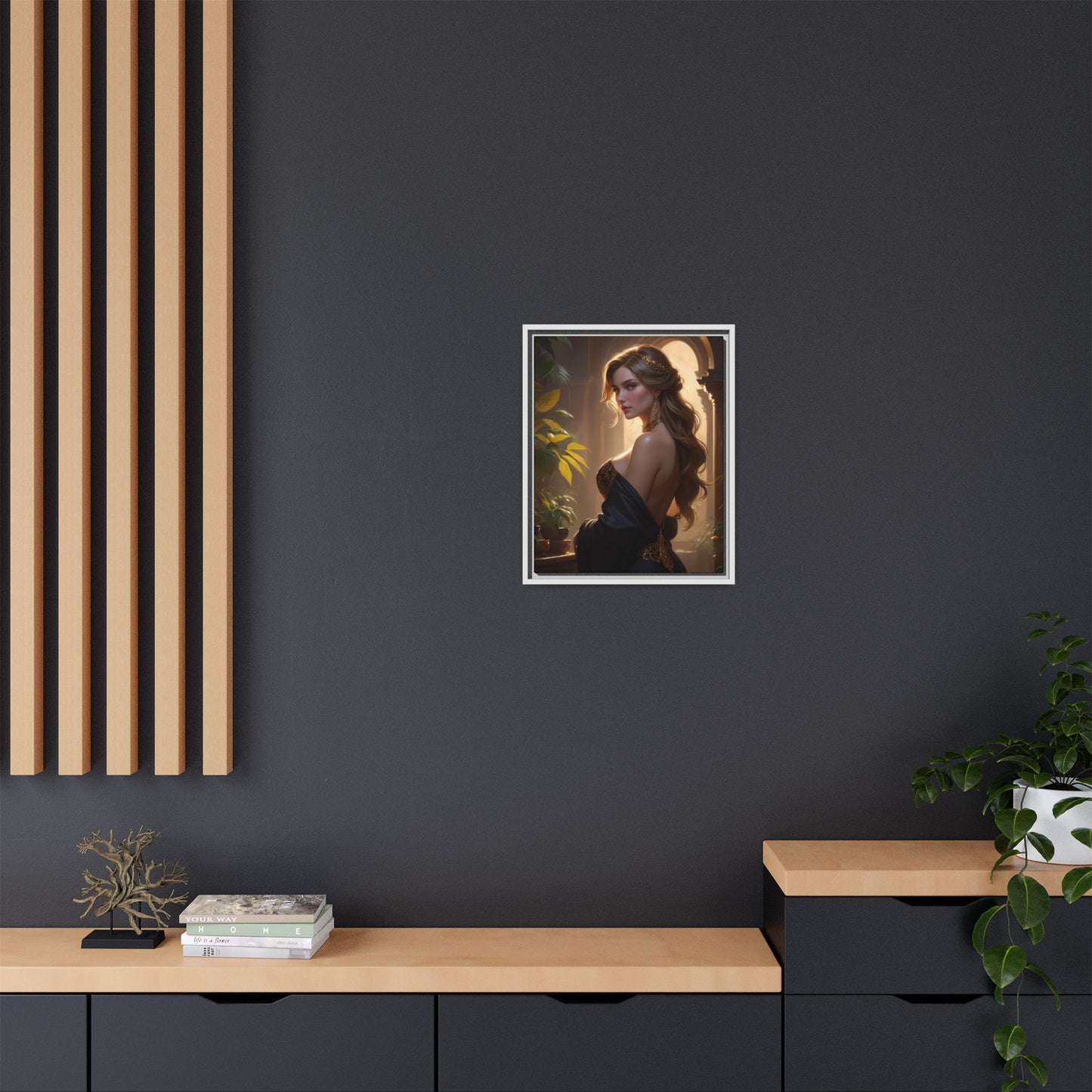 Matte Canvas, Framed (Multi-color)