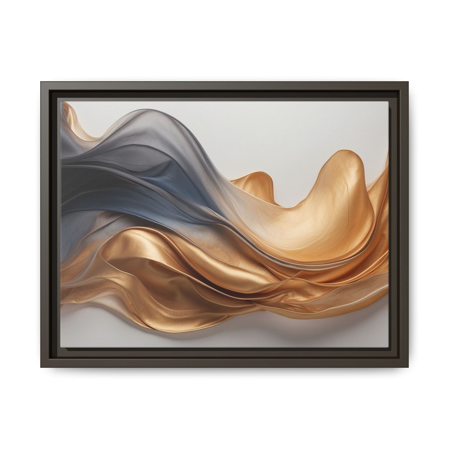 Abstract Matte Canvas Art Print - Framed Multi-color Wall Decor