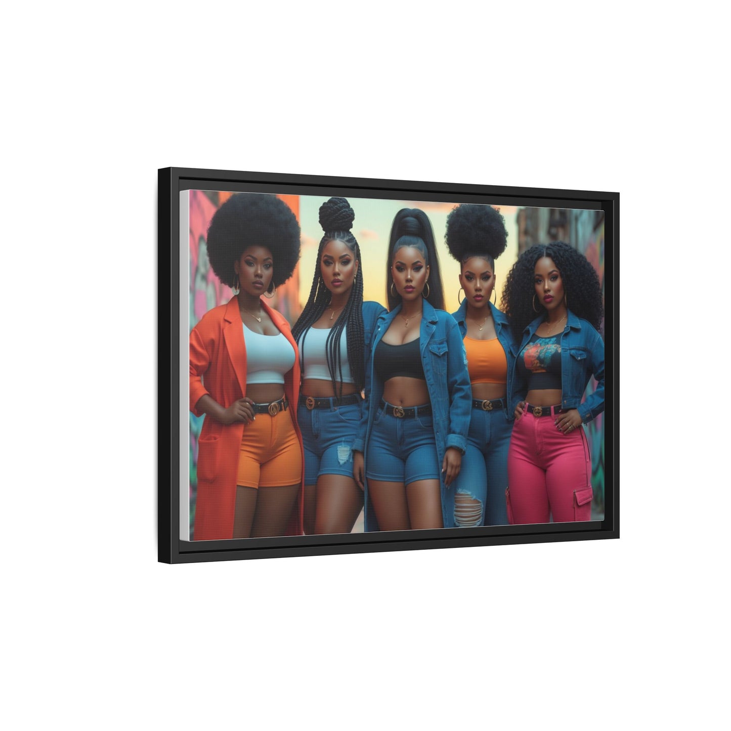 Matte Canvas, Framed (Multi-color)