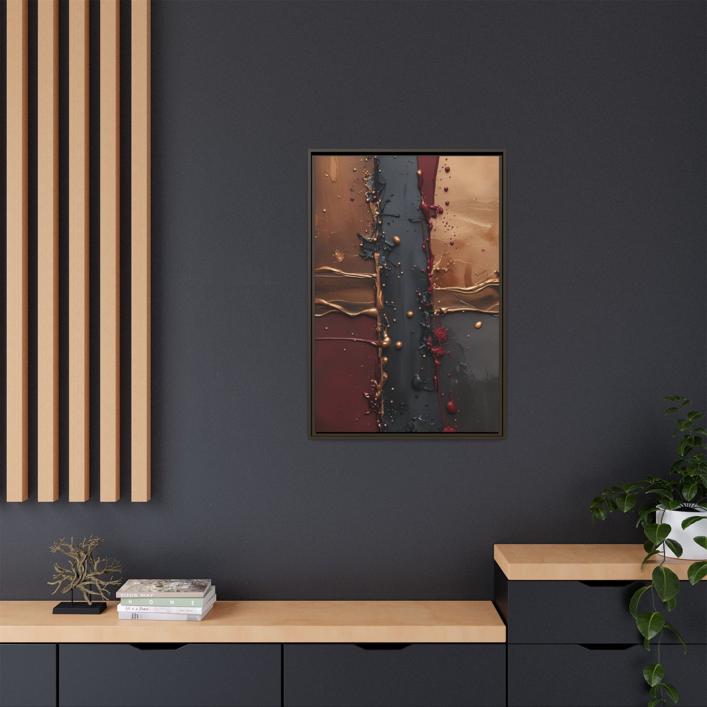 Matte Canvas, Framed (Multi-color)