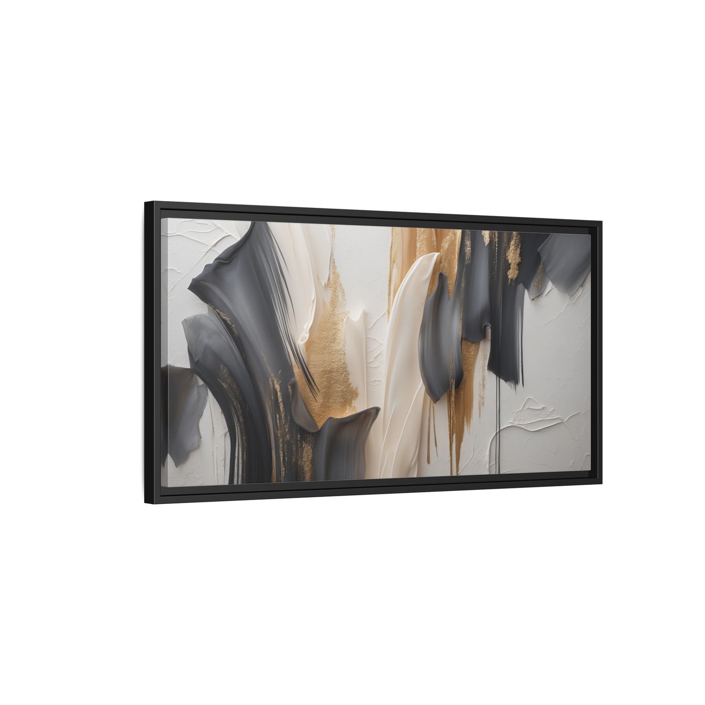 Abstract Multi-Color Framed Canvas Art - Modern Home Decor