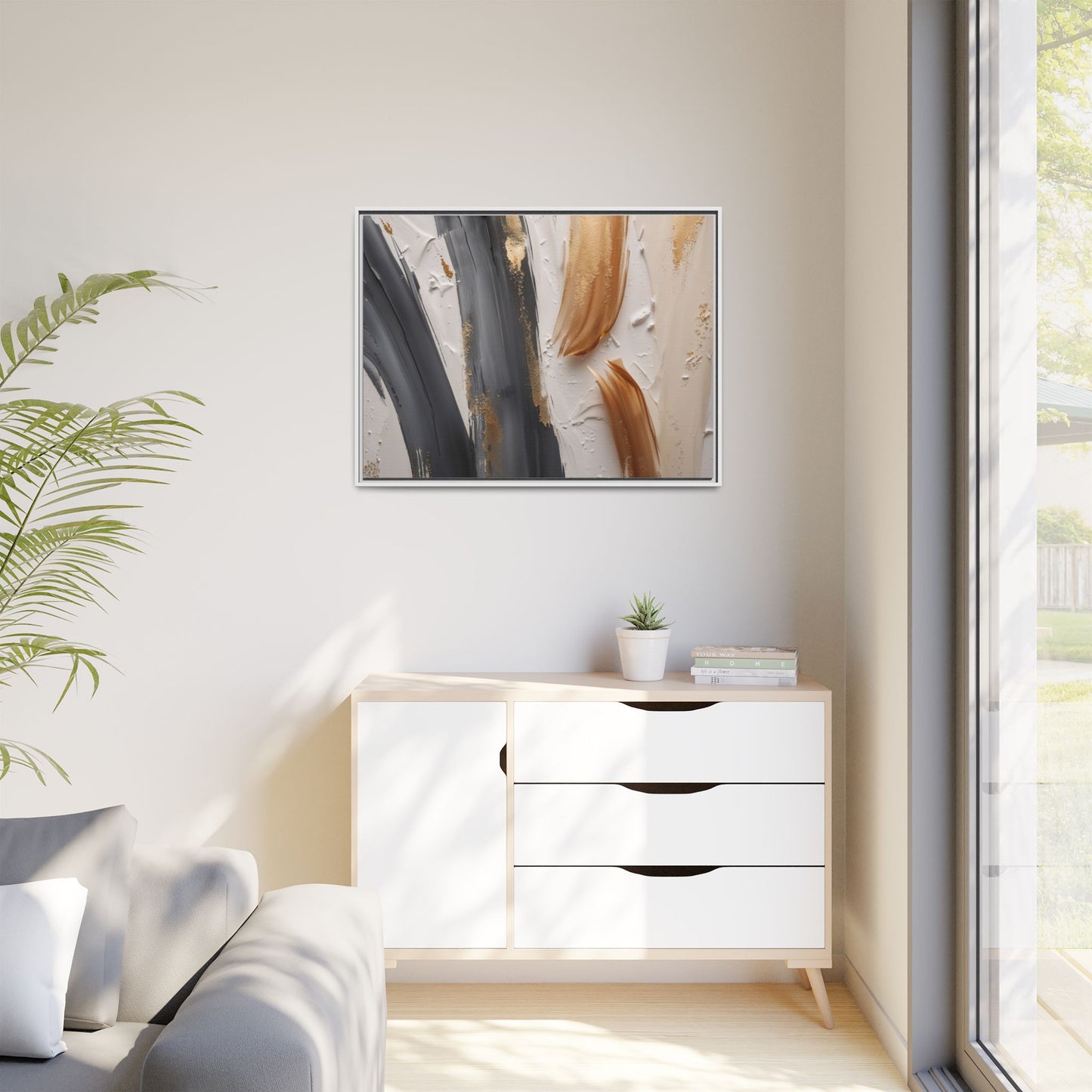Matte Canvas, Framed (Multi-color)