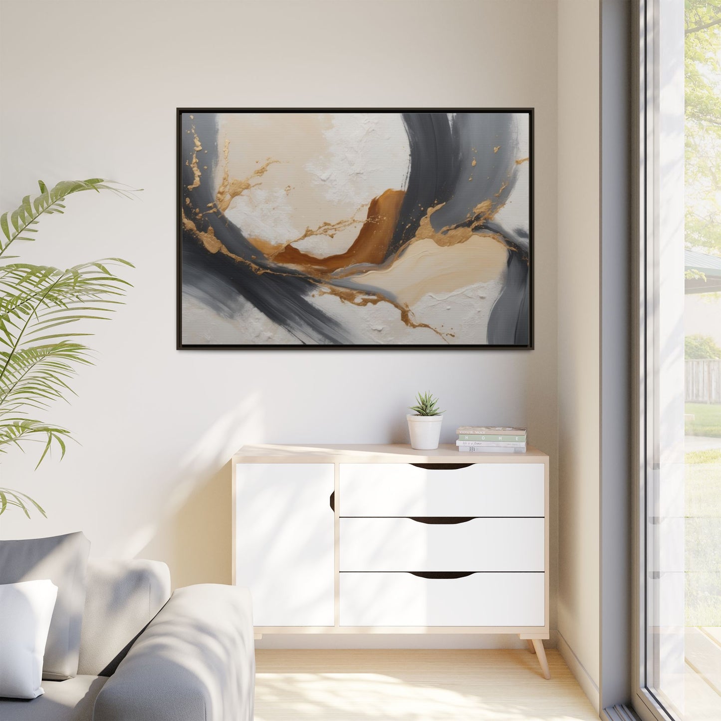 Matte Canvas, Framed (Multi-color)