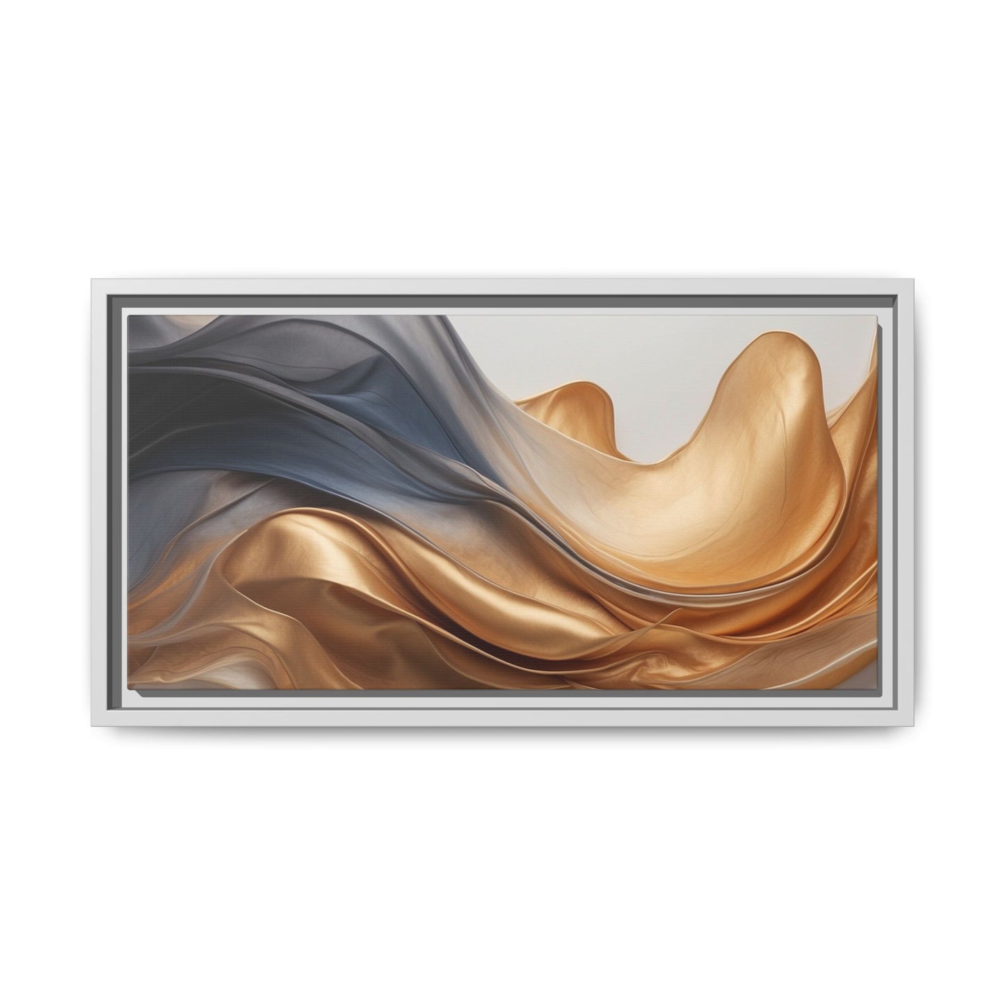 Abstract Matte Canvas Art Print - Framed Multi-color Wall Decor