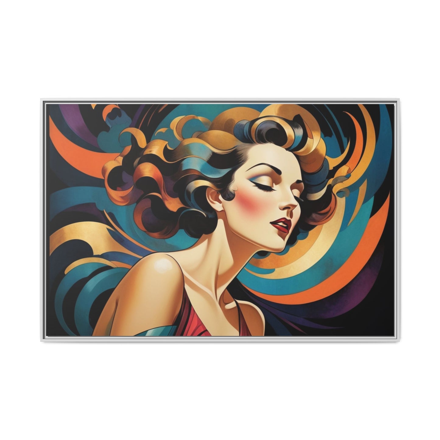 Matte Canvas, Framed (Multi-color)