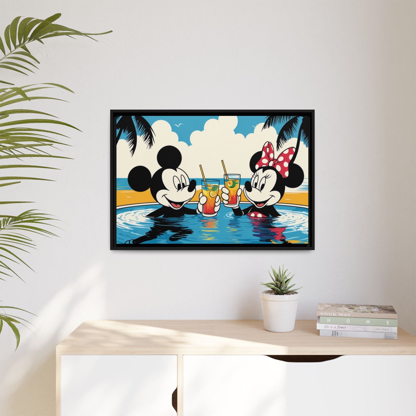 Matte Canvas, Framed (Multi-color)