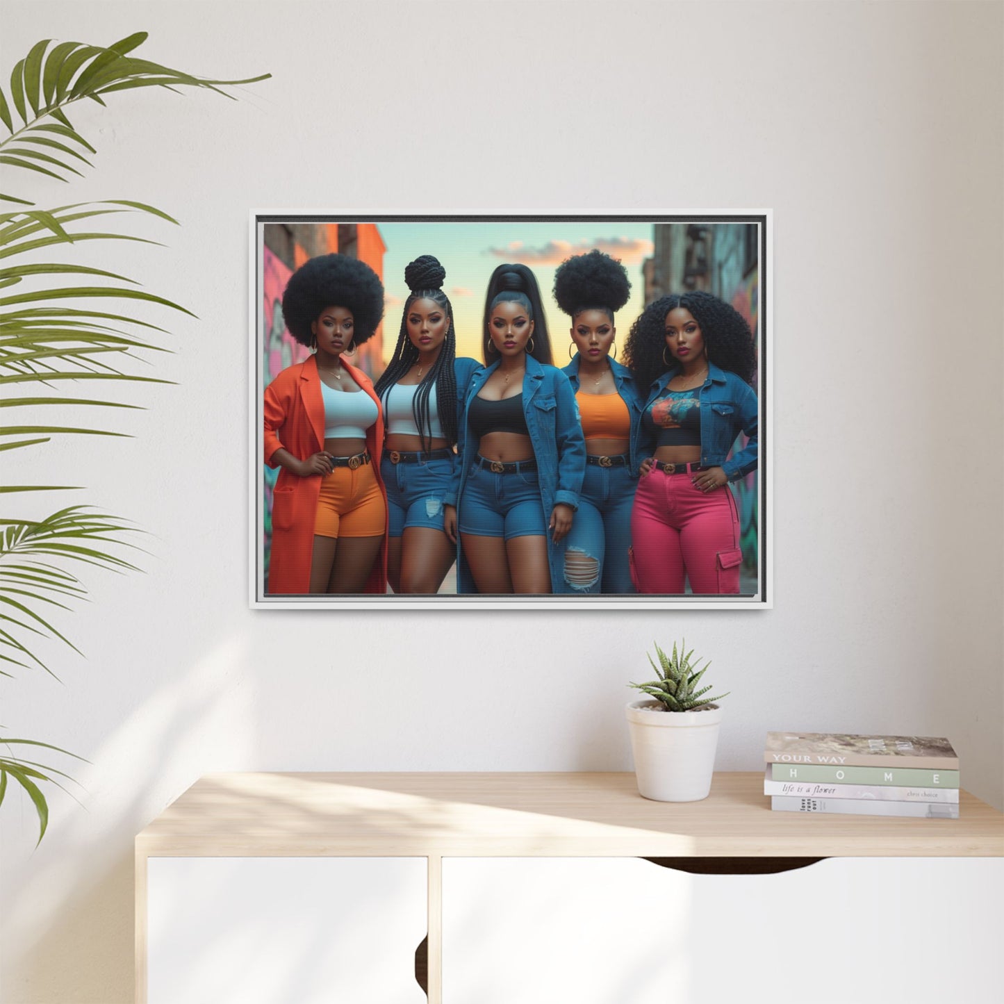 Matte Canvas, Framed (Multi-color)