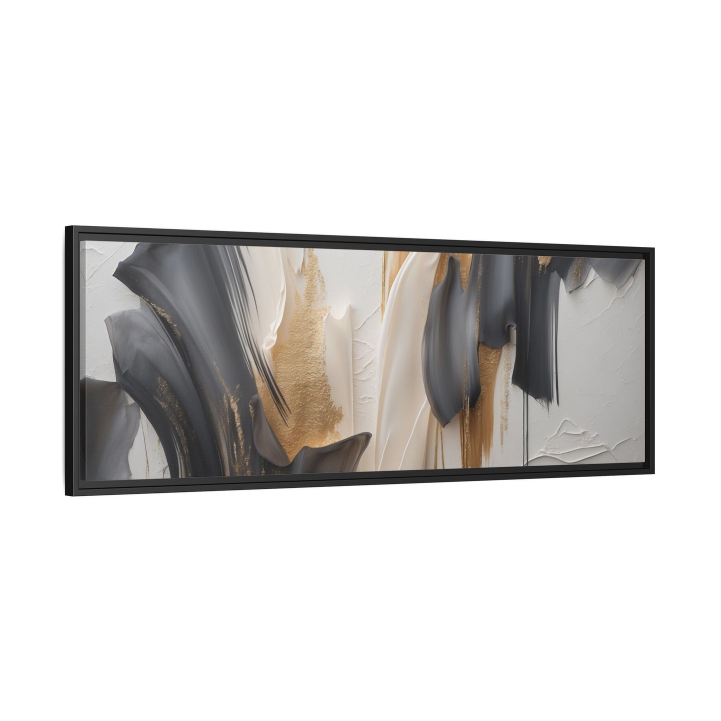 Abstract Multi-Color Framed Canvas Art - Modern Home Decor