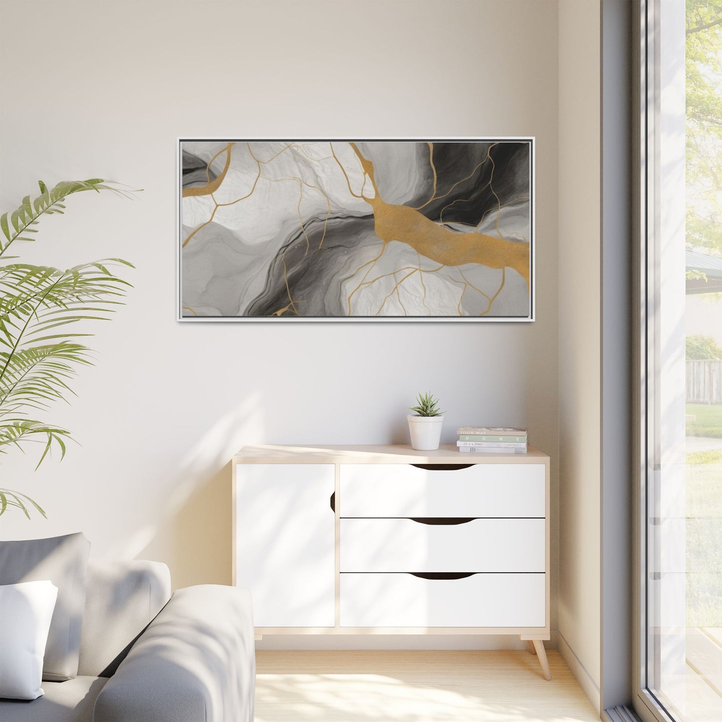 Matte Canvas, Framed (Multi-color)