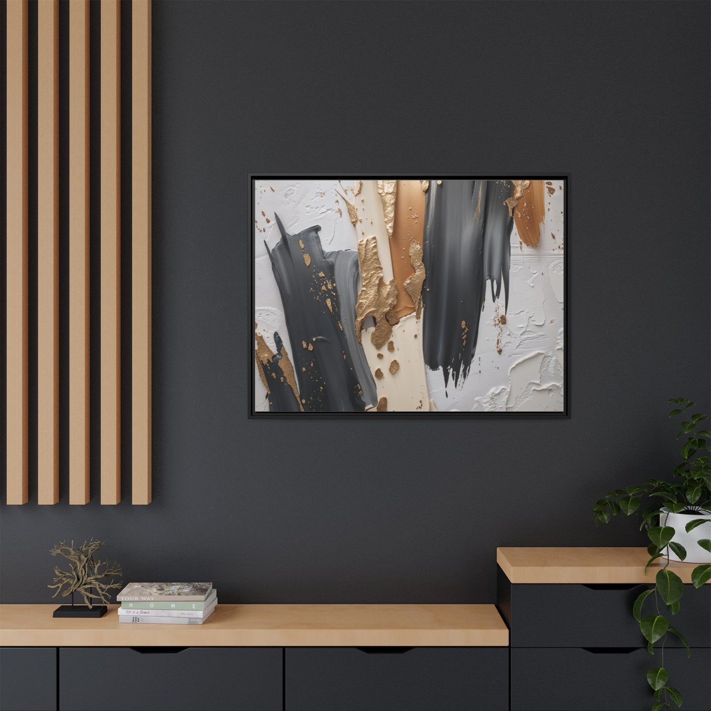 Matte Canvas, Framed (Multi-color)