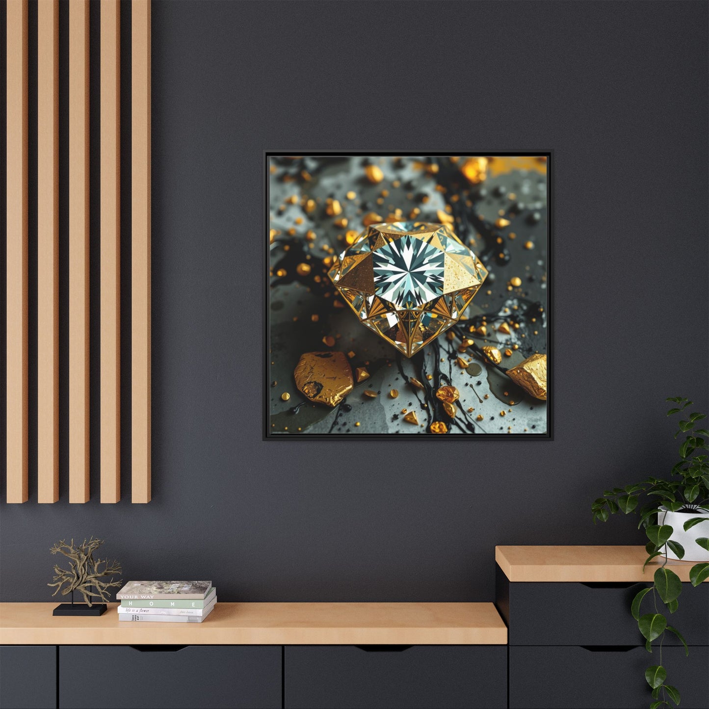 Matte Canvas, Framed (Multi-color)