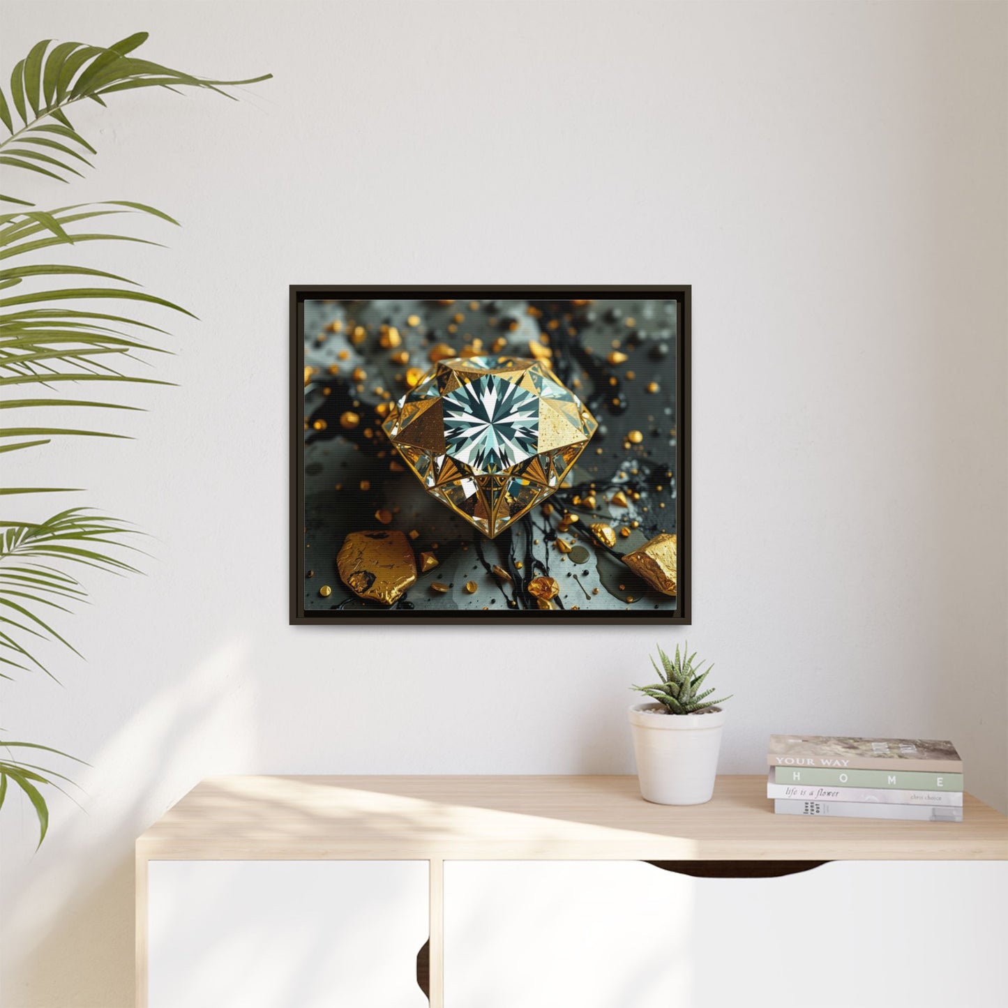 Matte Canvas, Framed (Multi-color)