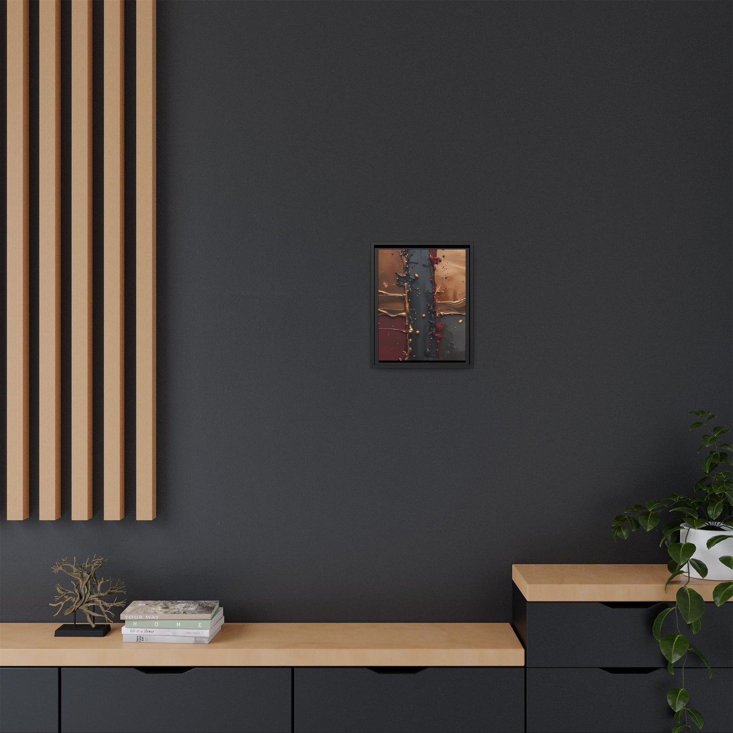Matte Canvas, Framed (Multi-color)