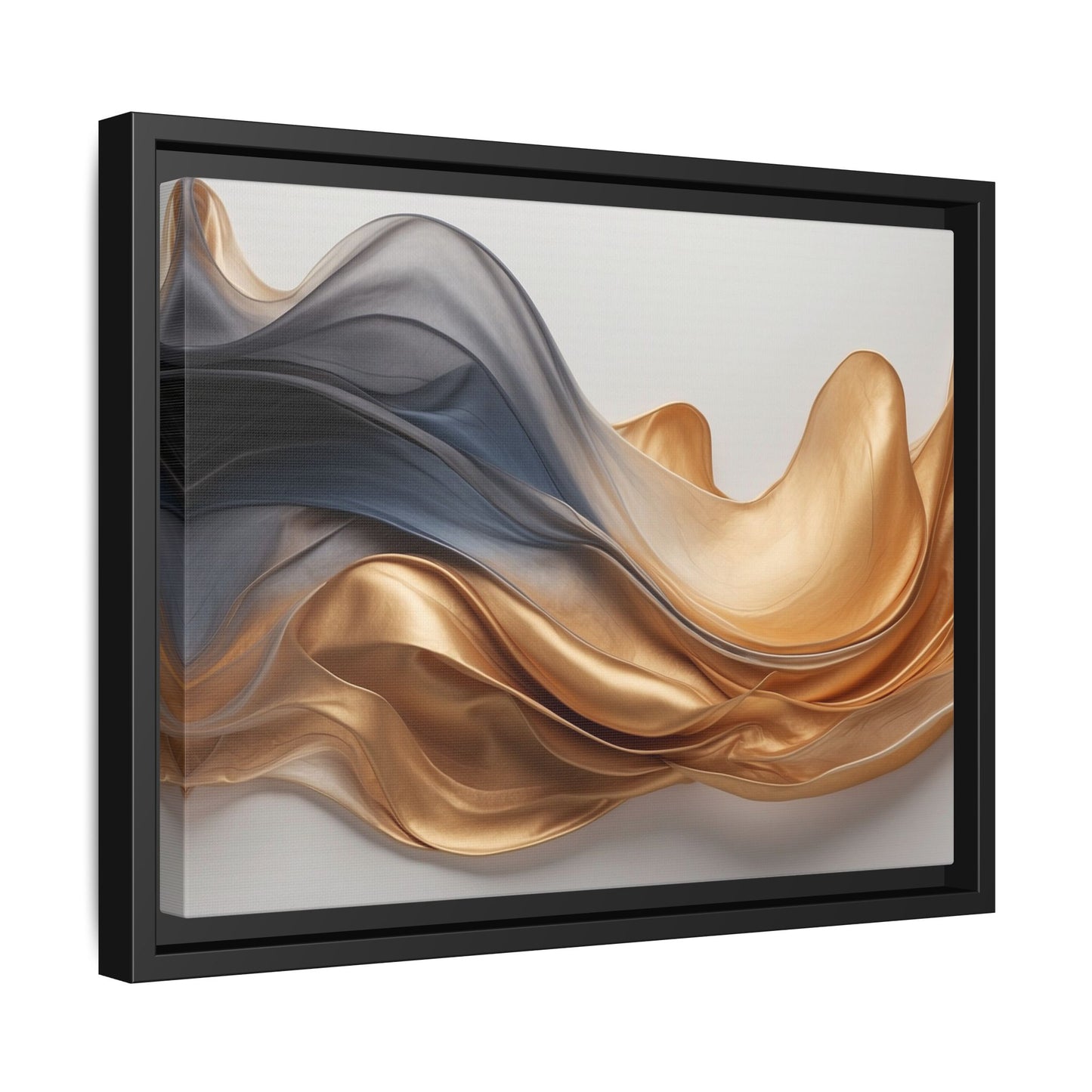 Abstract Matte Canvas Art Print - Framed Multi-color Wall Decor