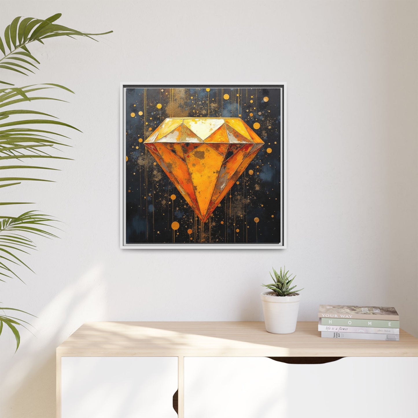Matte Canvas, Framed (Multi-color)