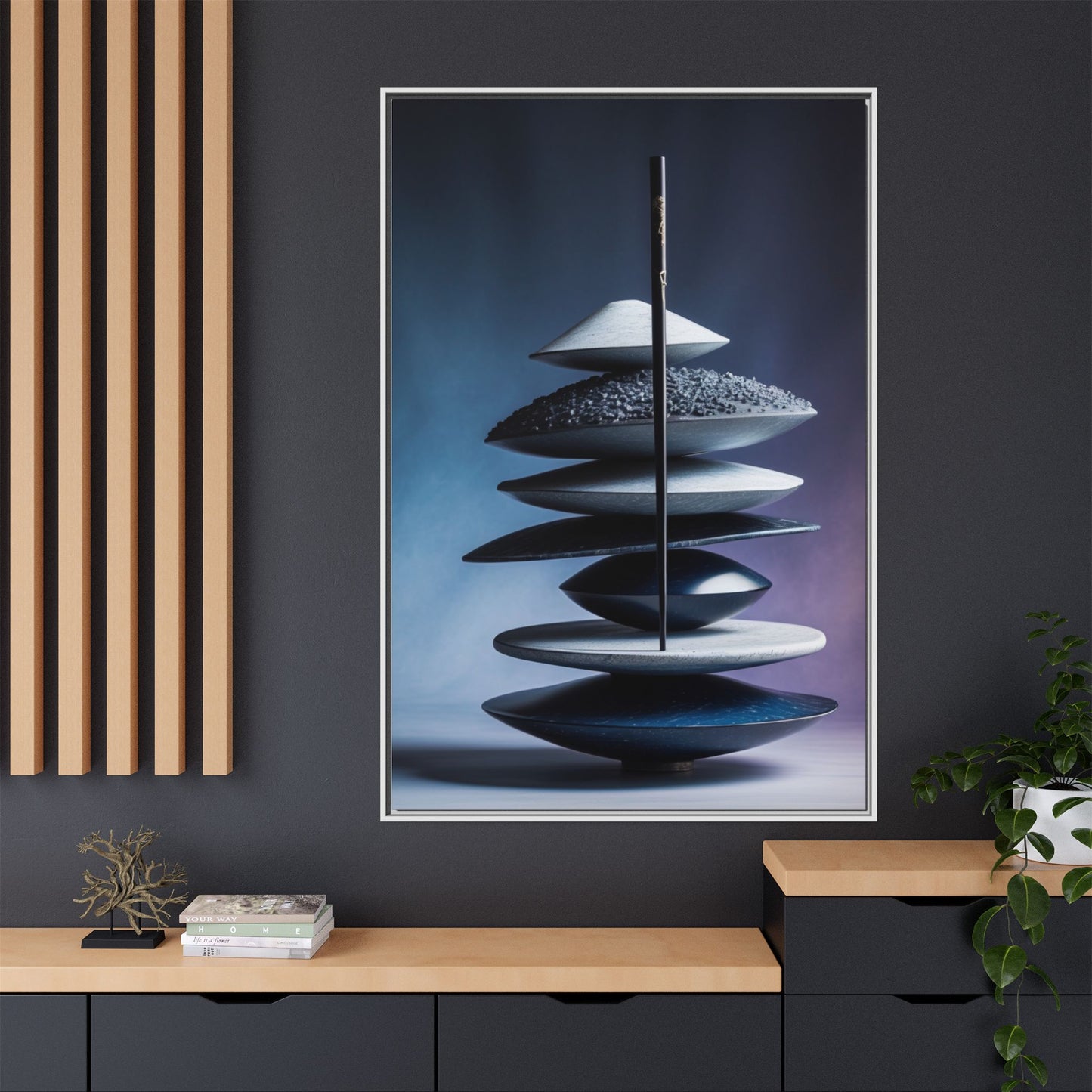 Matte Canvas, Framed (Multi-color)