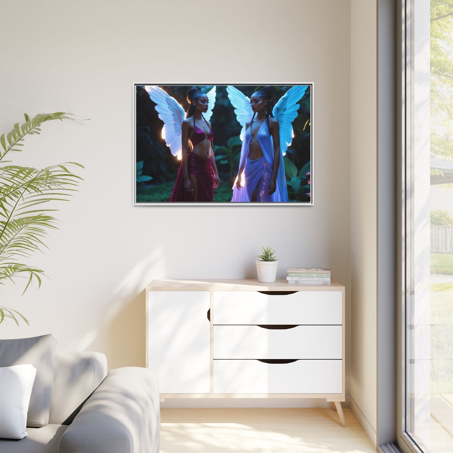 Matte Canvas, Framed (Multi-color)