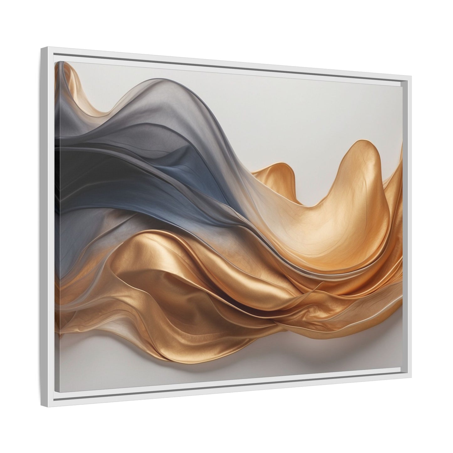 Abstract Matte Canvas Art Print - Framed Multi-color Wall Decor
