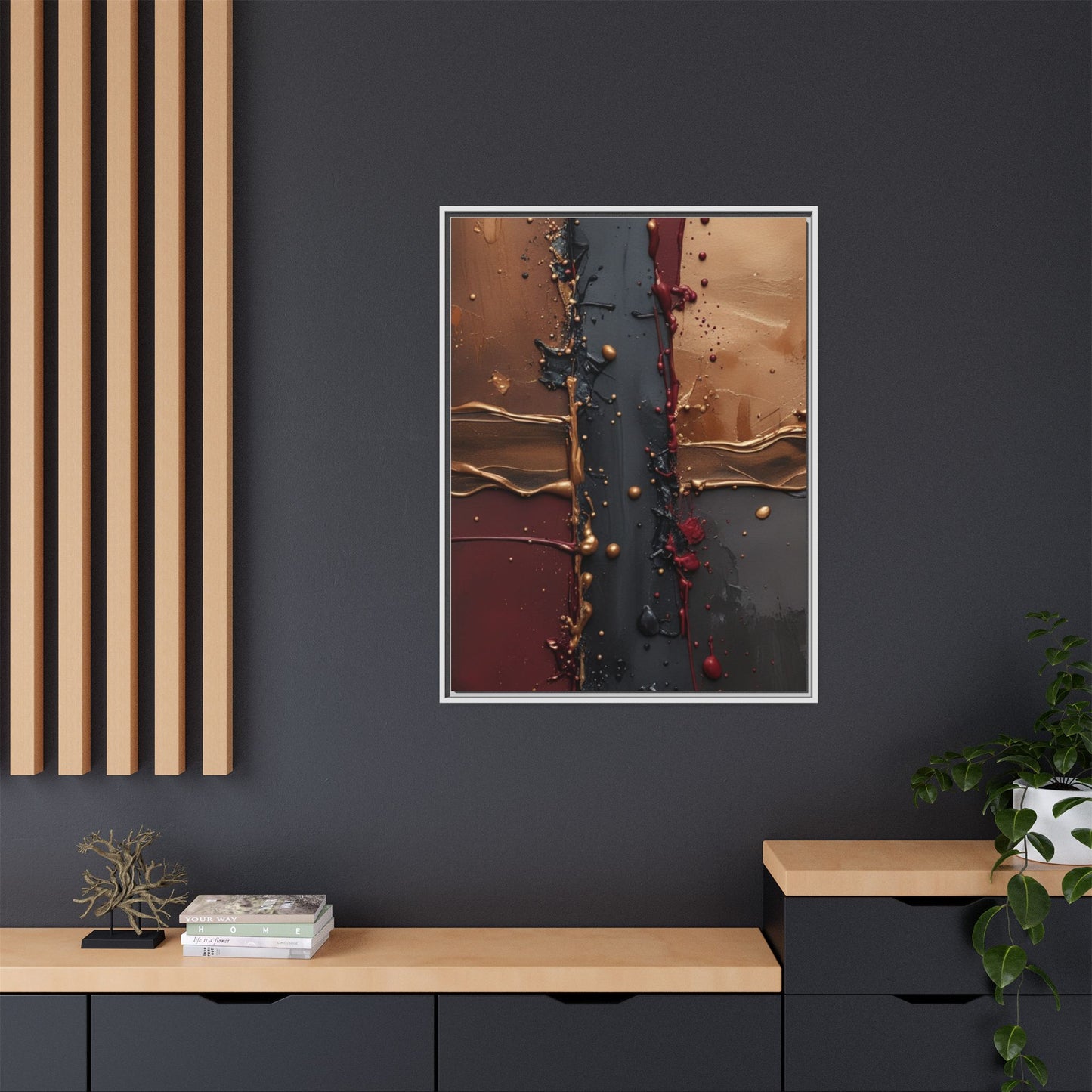 Matte Canvas, Framed (Multi-color)