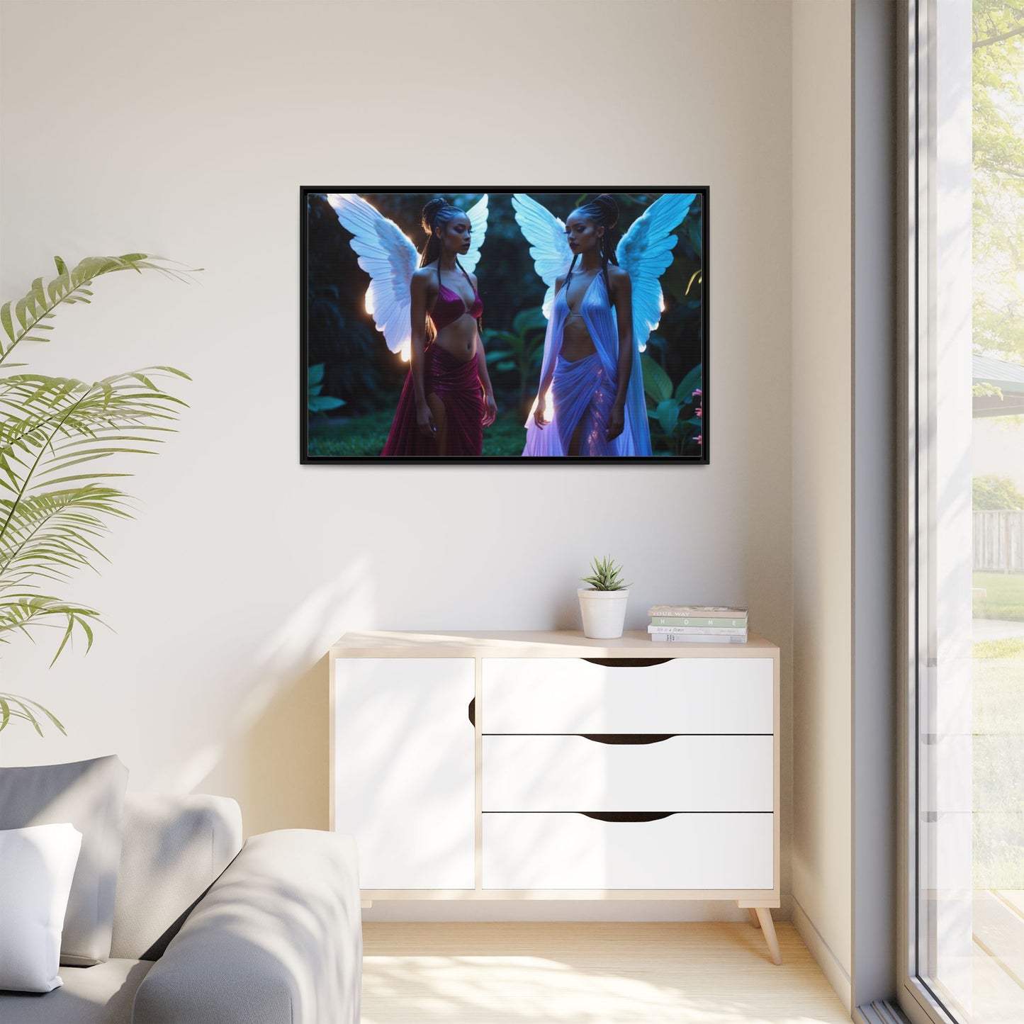 Matte Canvas, Framed (Multi-color)