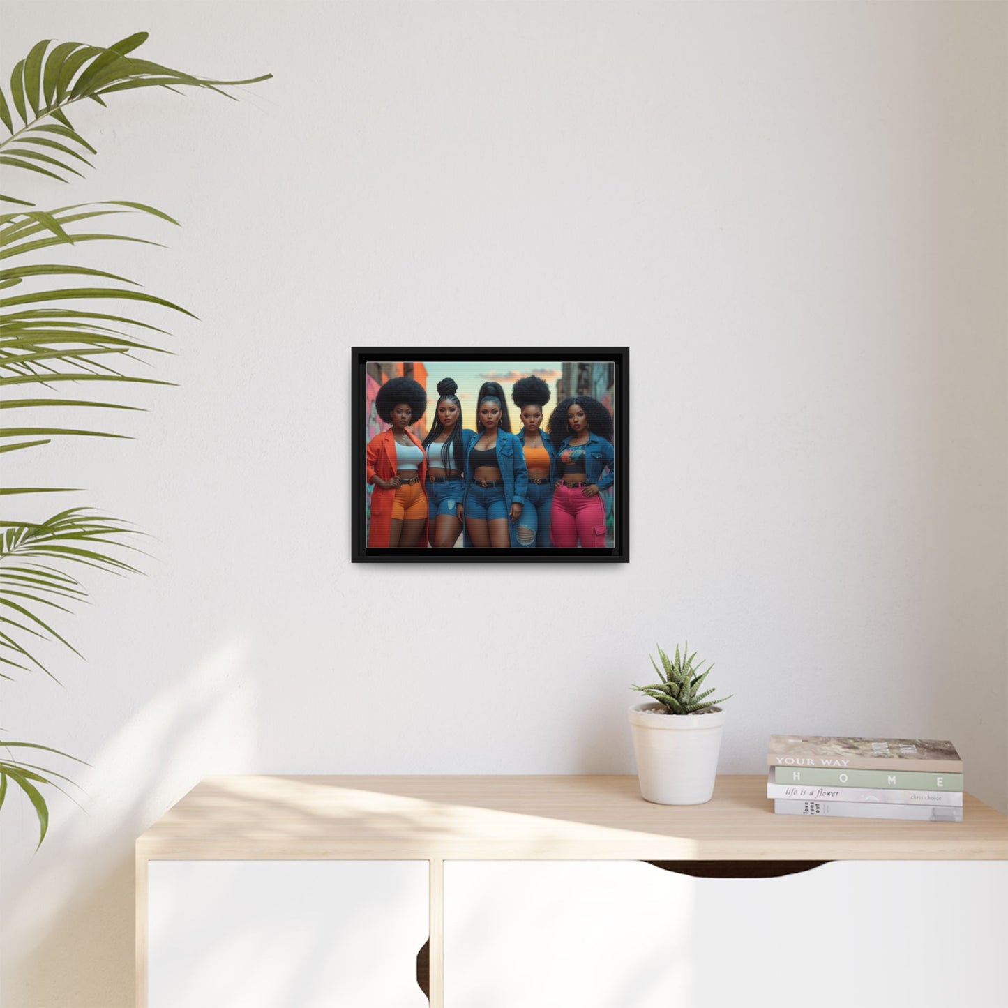 Matte Canvas, Framed (Multi-color)