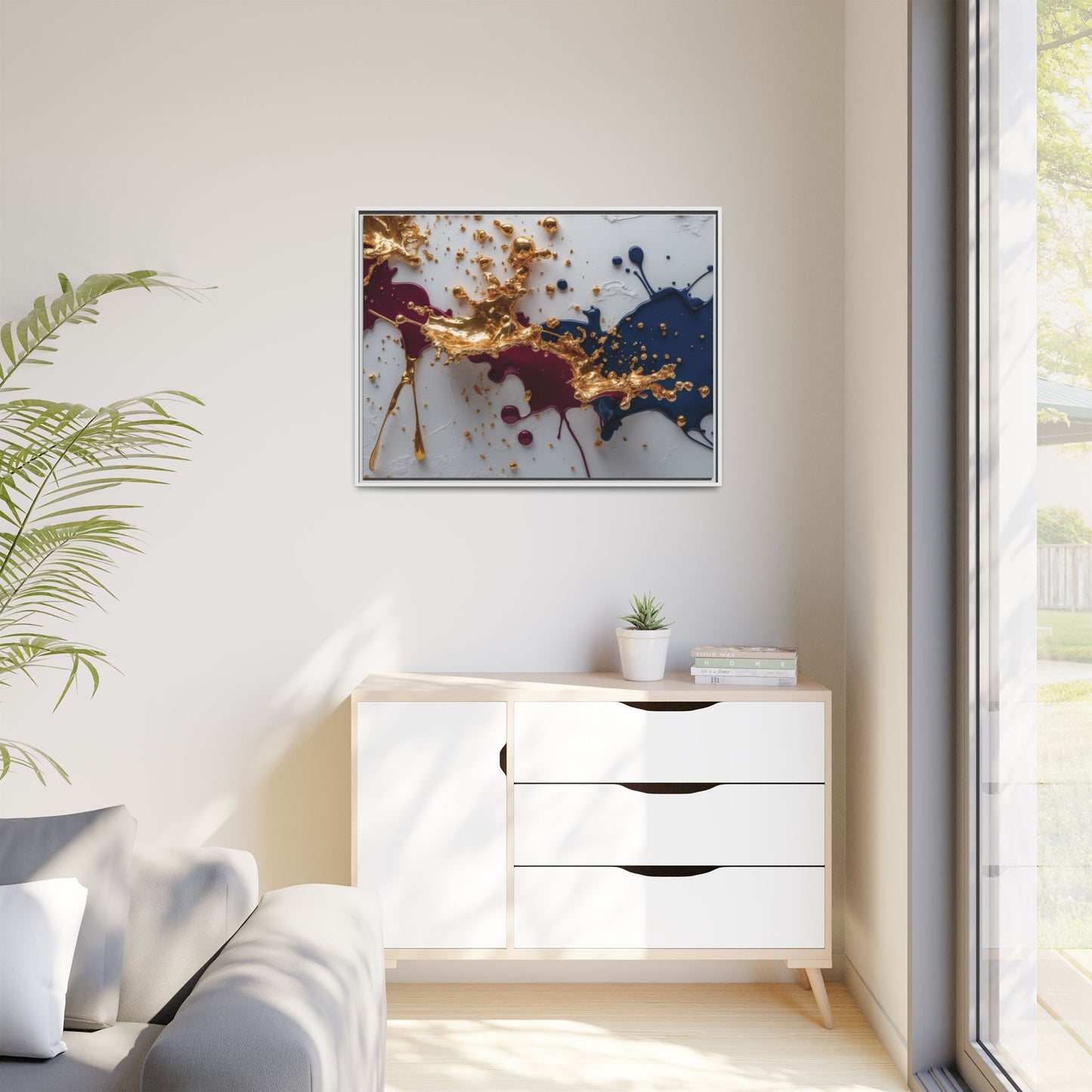 Matte Canvas, Framed (Multi-color)