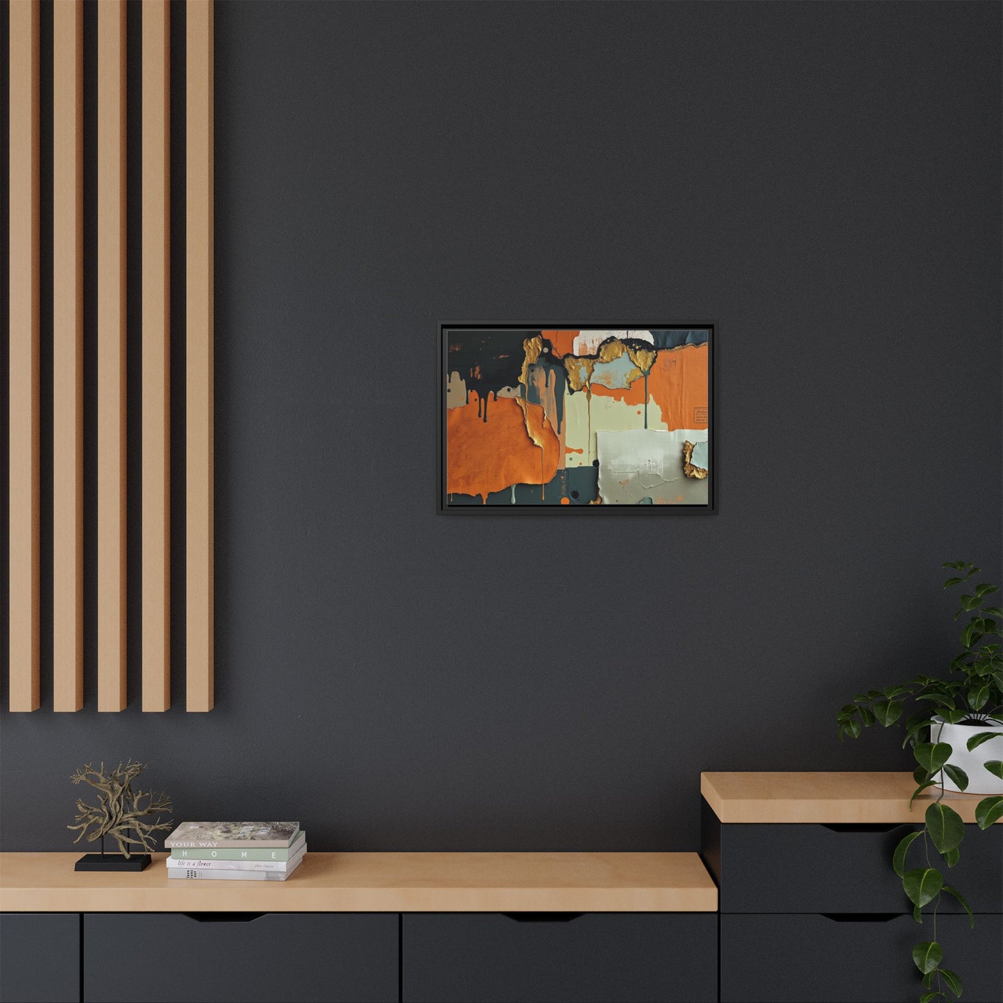 Matte Canvas, Framed (Multi-color)
