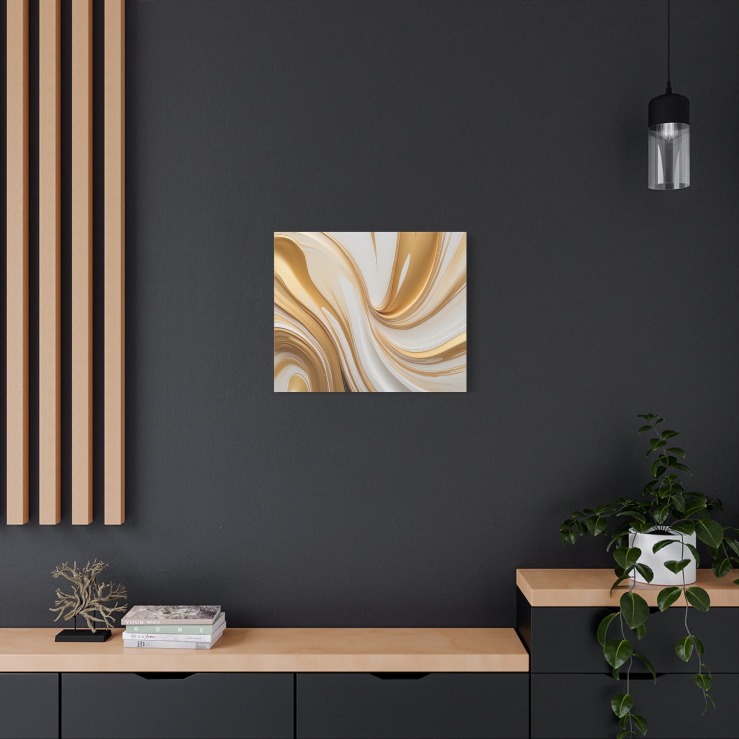 Gilded Currents – Luxe Abstract Fluid Canvas