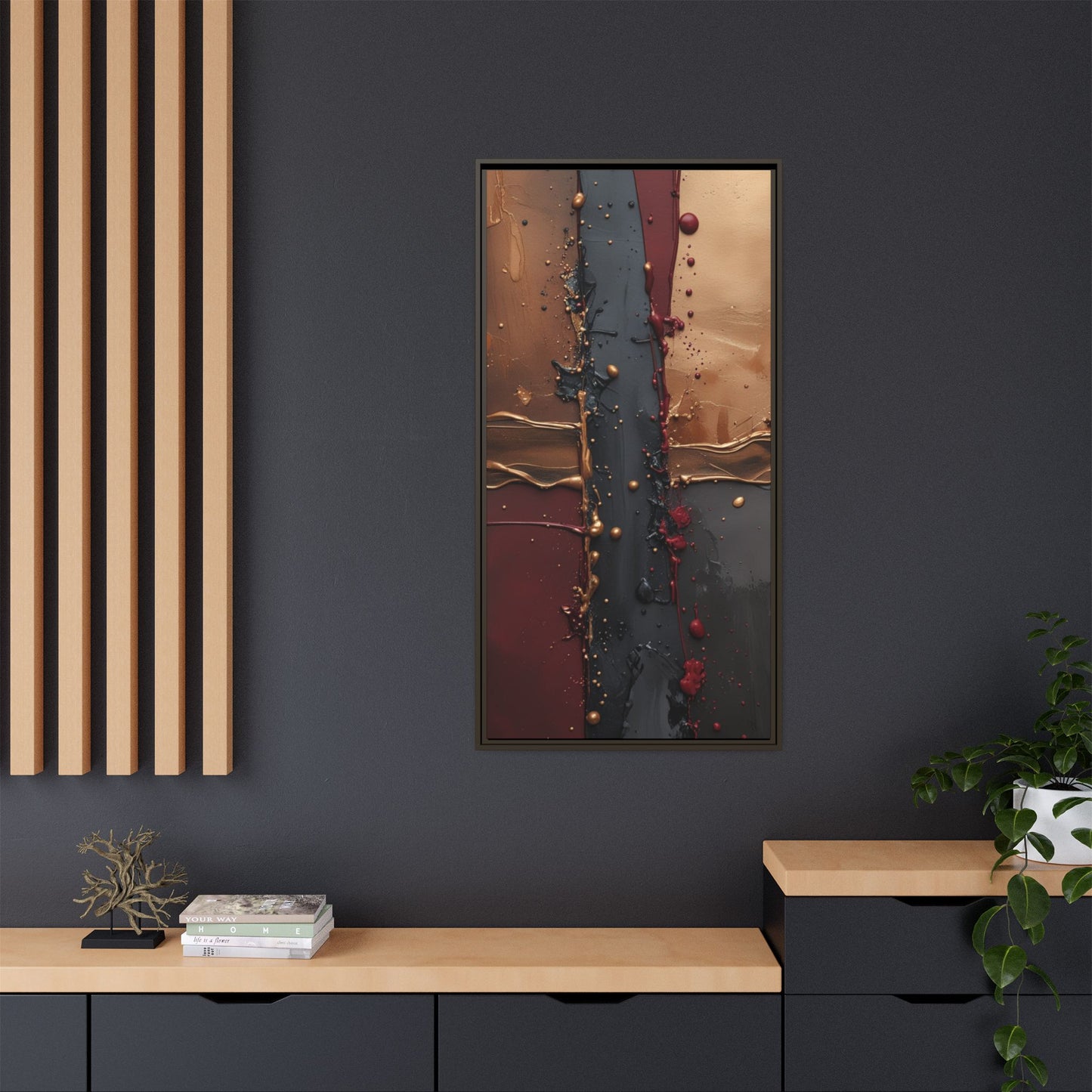 Matte Canvas, Framed (Multi-color)